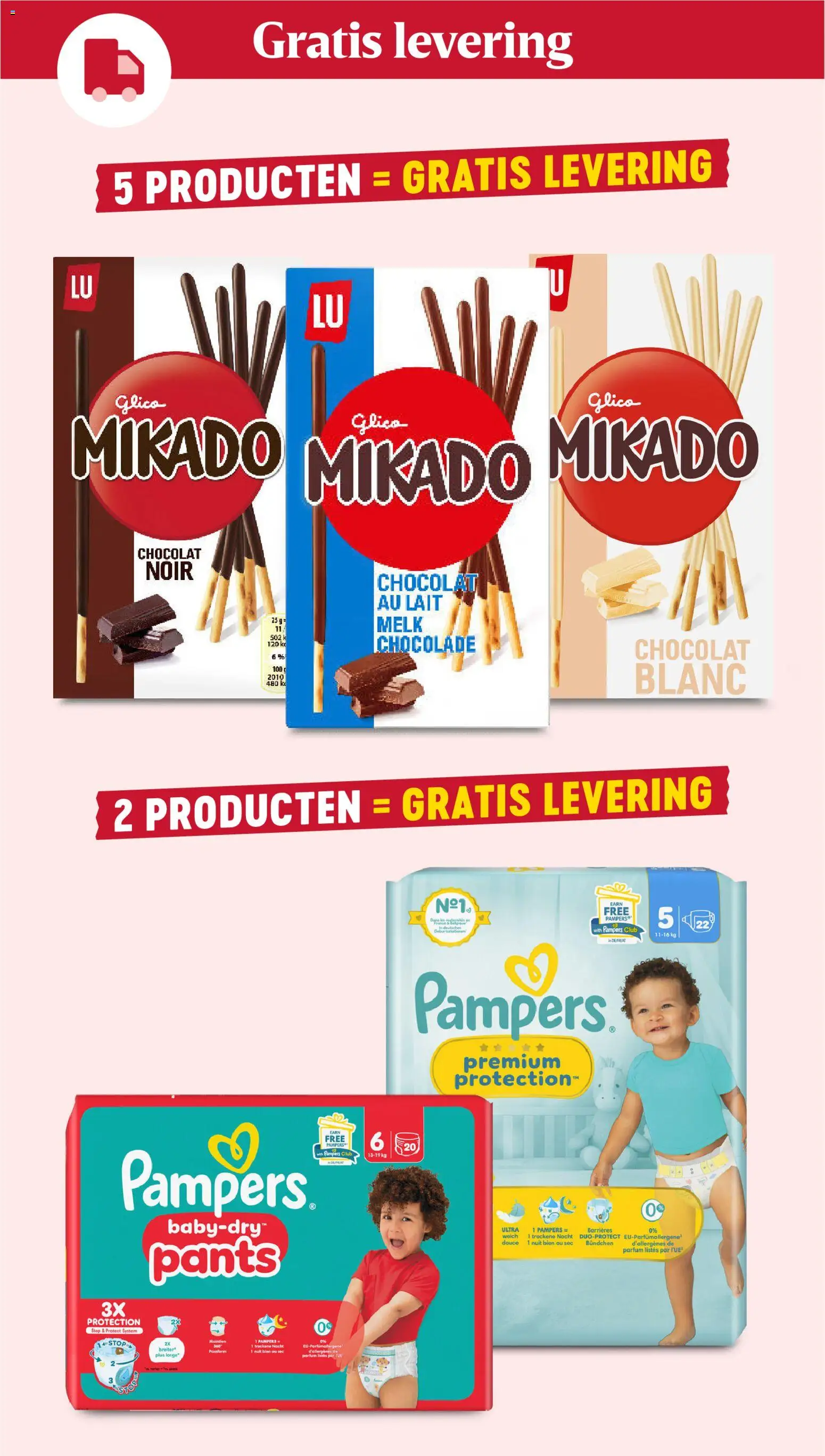 {H1} | Pagina: 3 | Producten: Pampers, Parfum, Melk, Chocolade