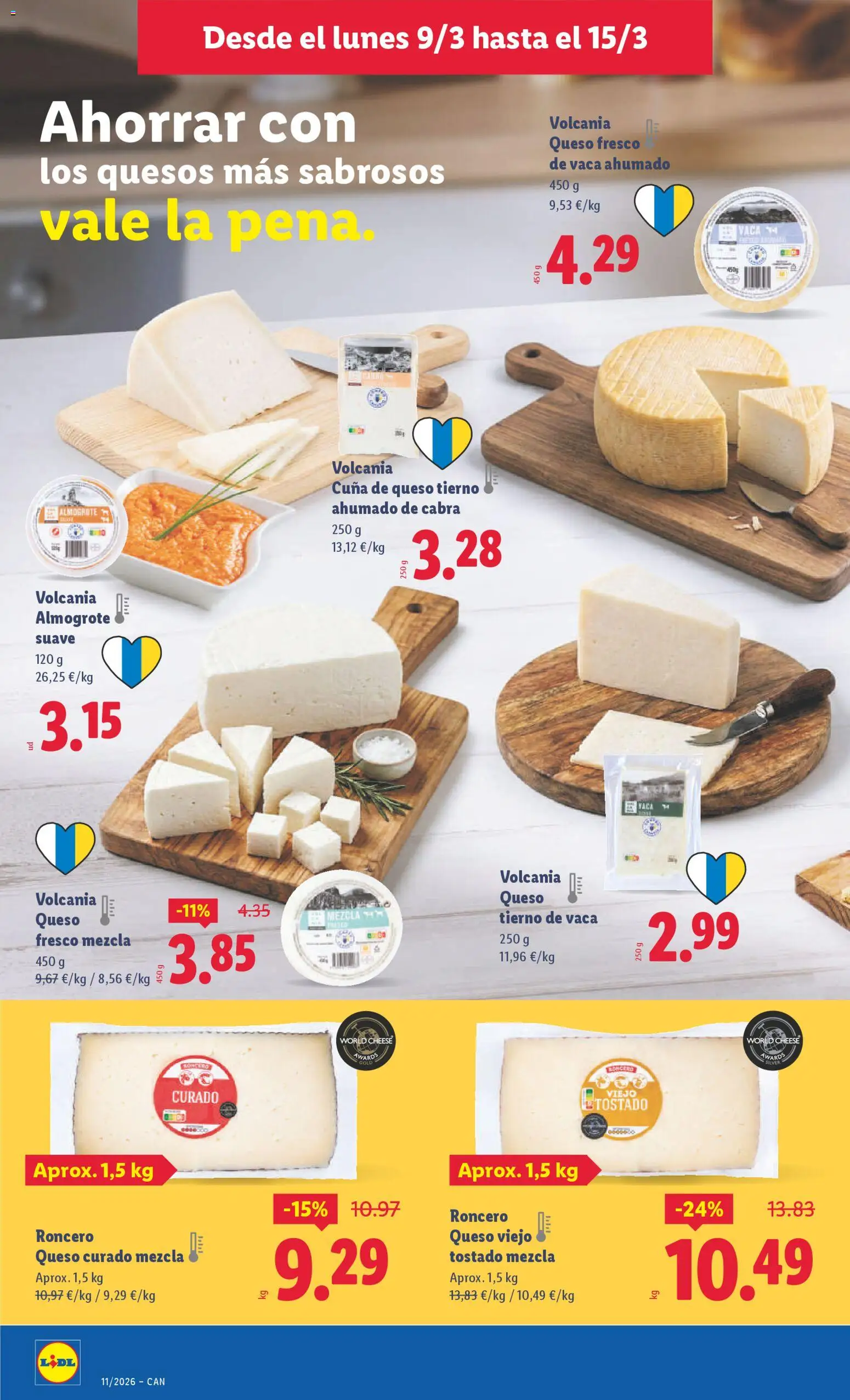 Lidl folleto │ válido desde el 09.03.2026 | Página: 6 | Productos: Queso, Queso fresco, Cuna