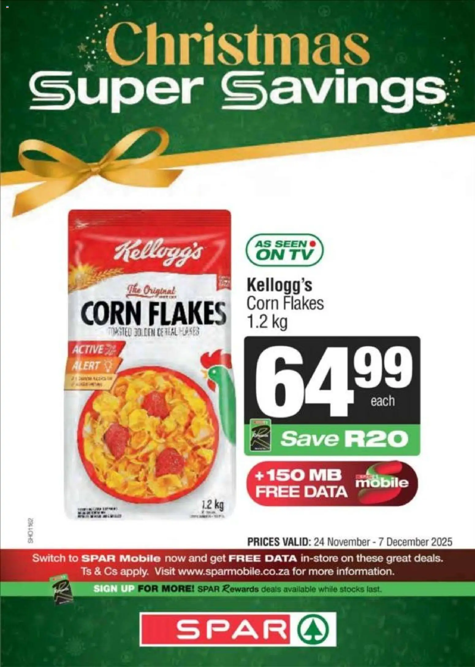 New KWIKSPAR catalogue – valid from 24.11.2025 | Page: 8 | Products: Corn, TV, Switch, Flakes
