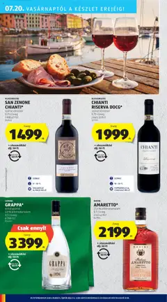 Aldi akciós ujság - amely érvényes a következő dátumtól: 17.07.2025 | Oldal: 46 | Termékek: Grappa, Vörösbor
