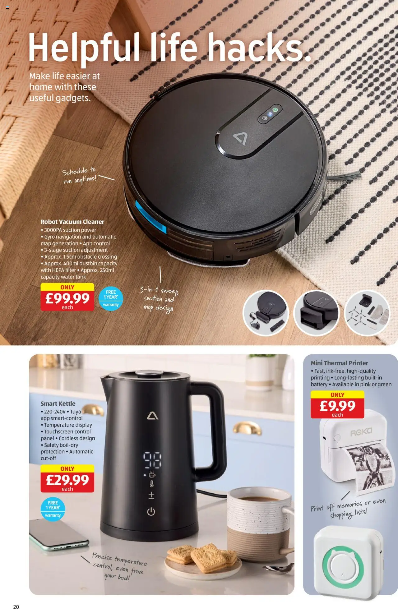  | Page: 20 | Products: Printer, Kettle, Vacuum cleaner, Navigation