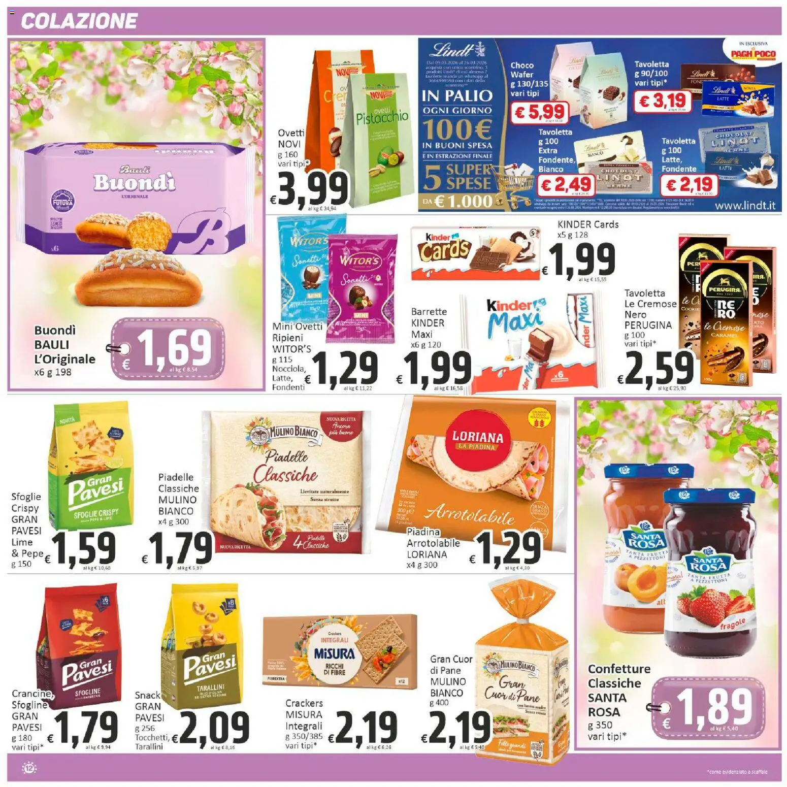 Volantino Paghi Poco del 13.03.2026 | Pagina: 12 | Prodotti: Pane, Fragole, Piadina, Fanta
