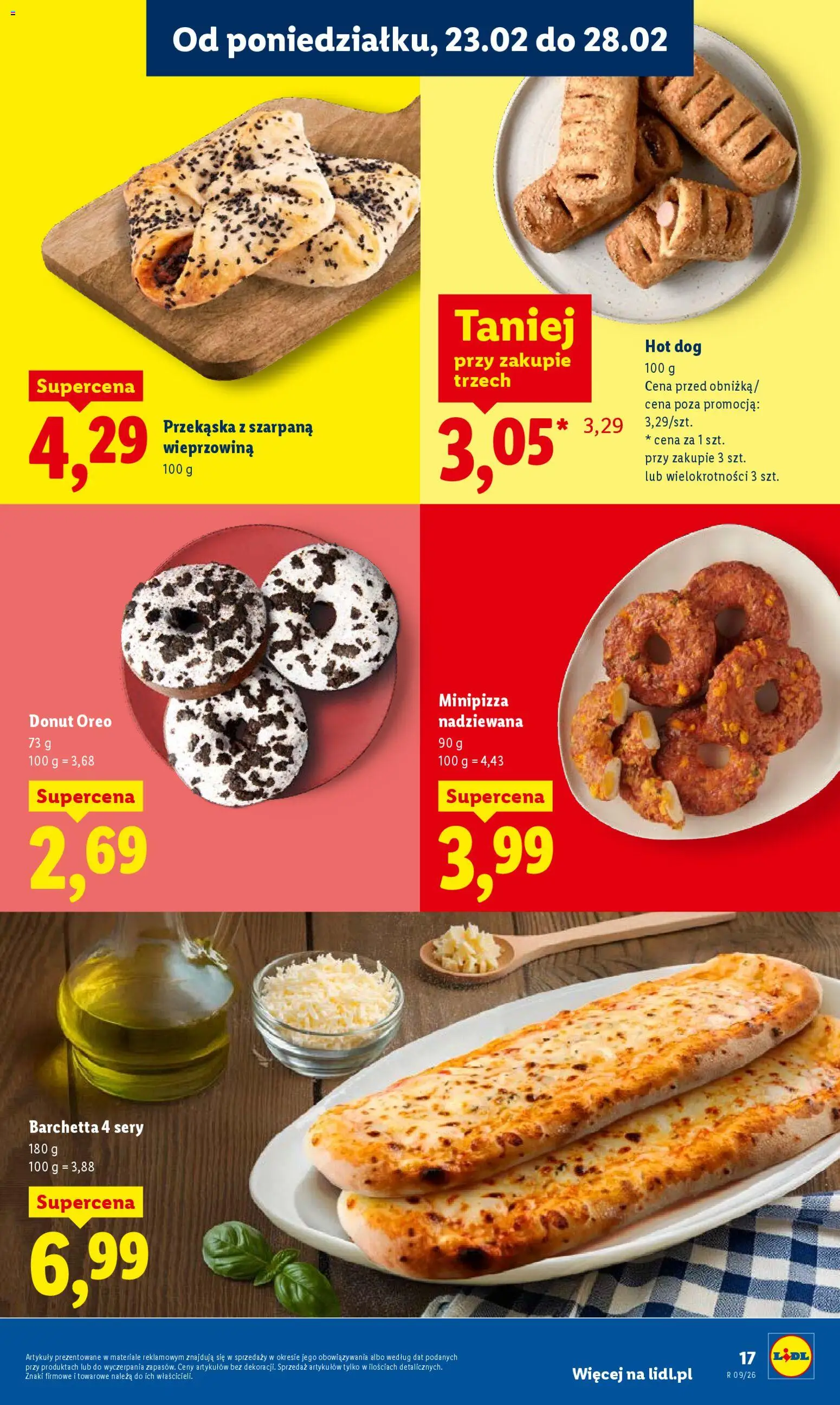 Lidl Polsko leták od 23.02.2026 | Strana: 17 | Produkty: Donut, Hot dog, Oreo