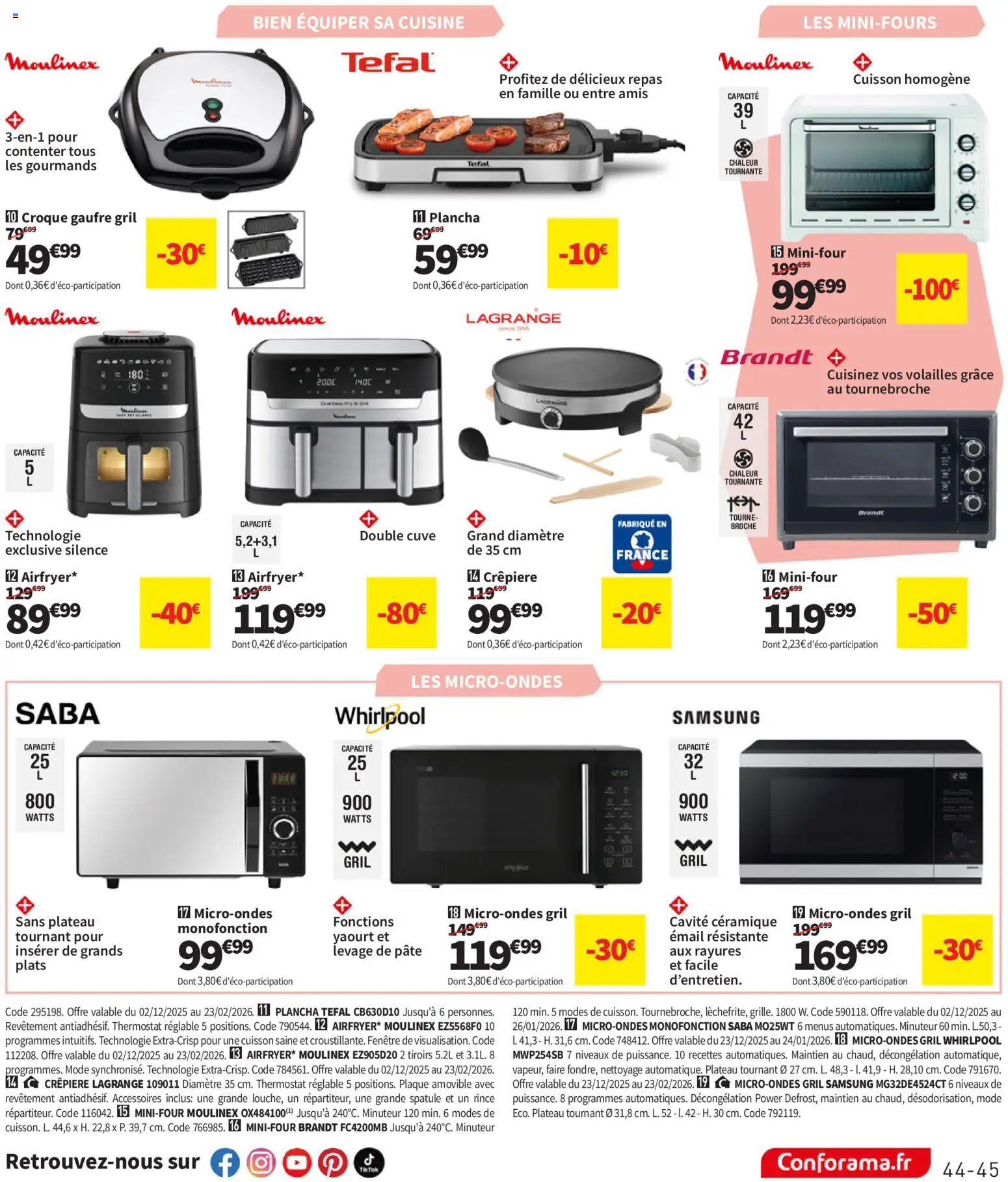 {H1} | Page: 45 | Produits: Plateau, Gril, Crêpière, Tefal