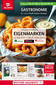 Selgros Gastronomie gültig ab dem 21.08.2025