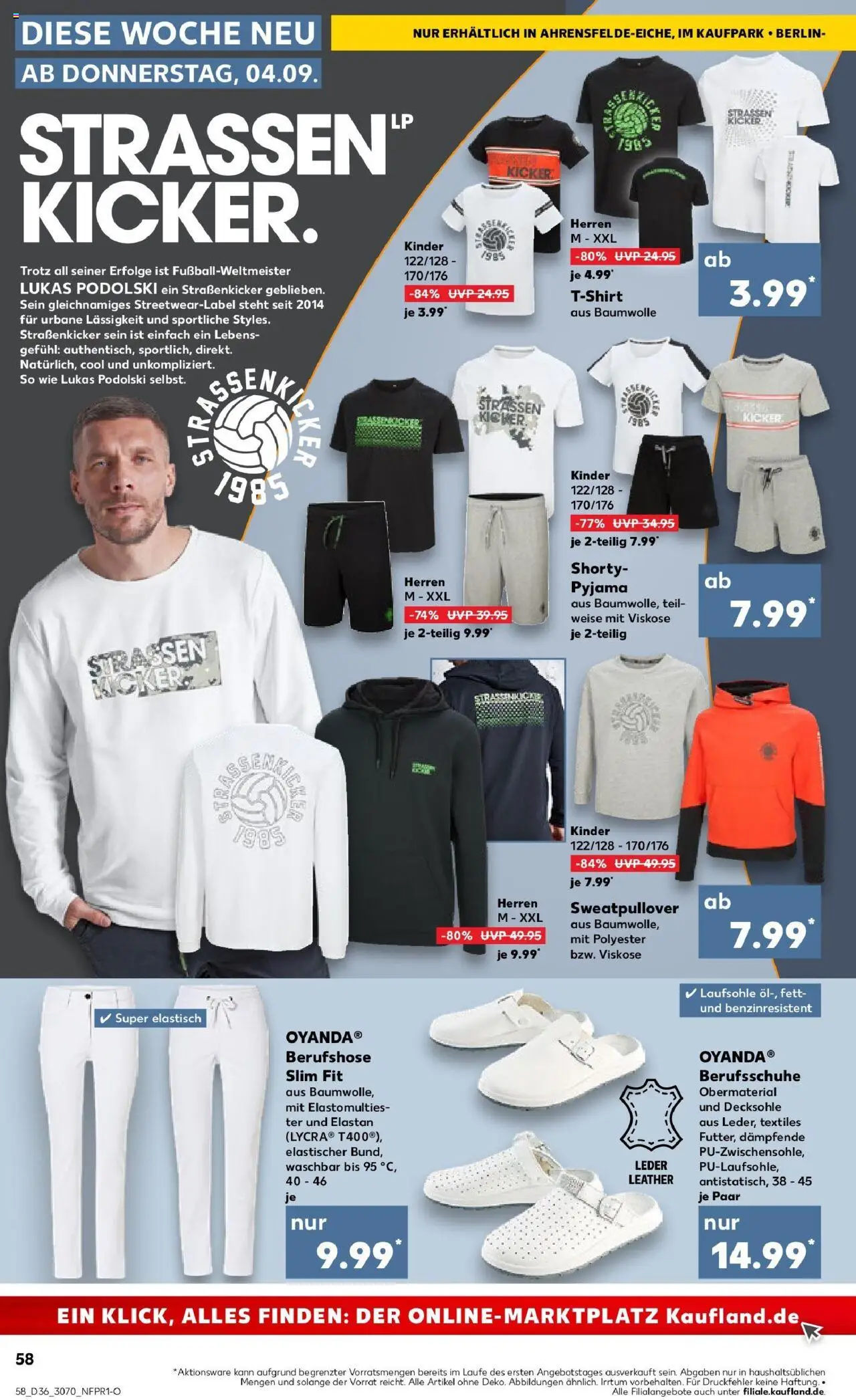 Kaufland prospekt Ahrensfelde	 – gültig ab 07.09.2025 | Seite: 58 | Produkte: Sweatshirt, T-Shirt, Pyjama