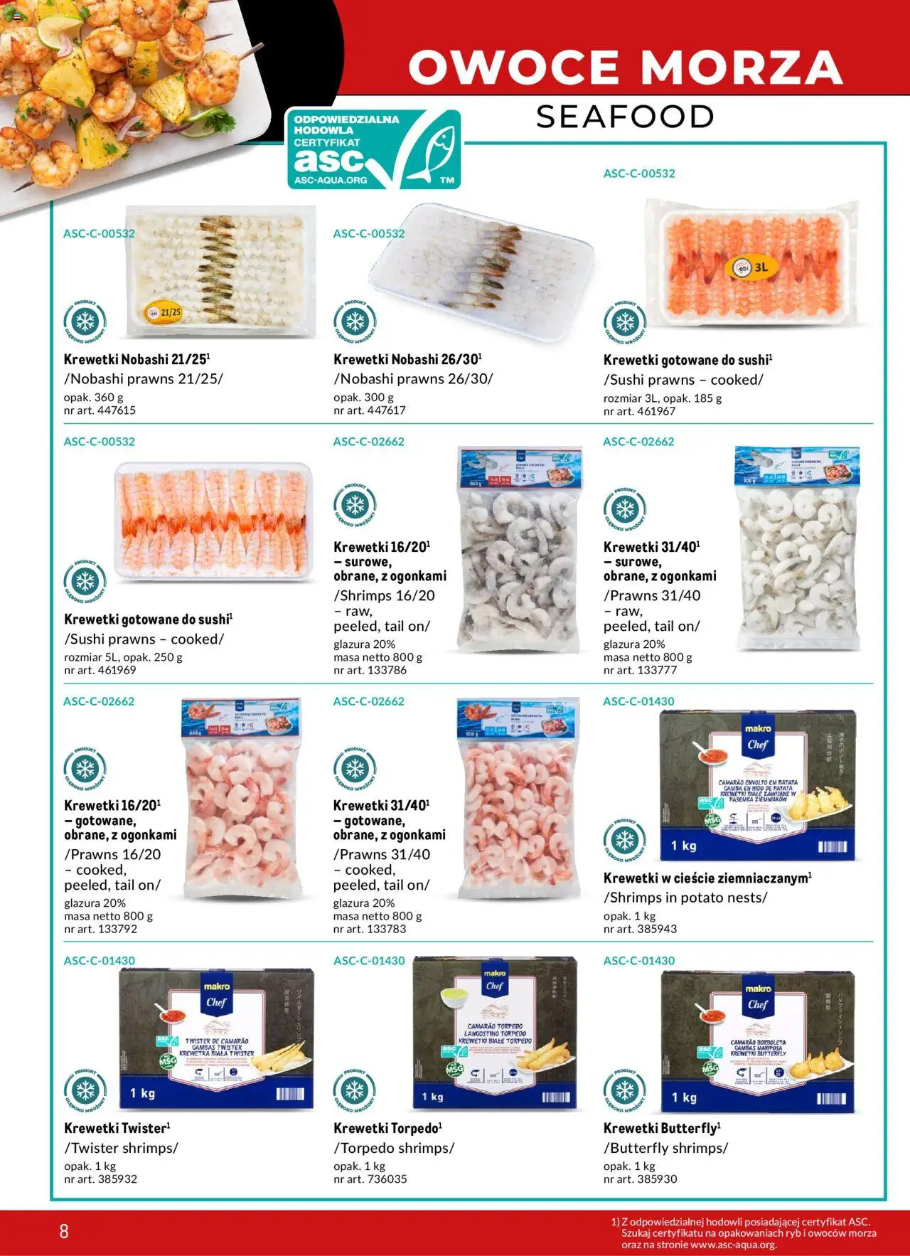 Makro Gazetka - Azja Smaki orientu od 22.02.2024 | Strona: 8 | Produkty: Owoce, Owoce morza