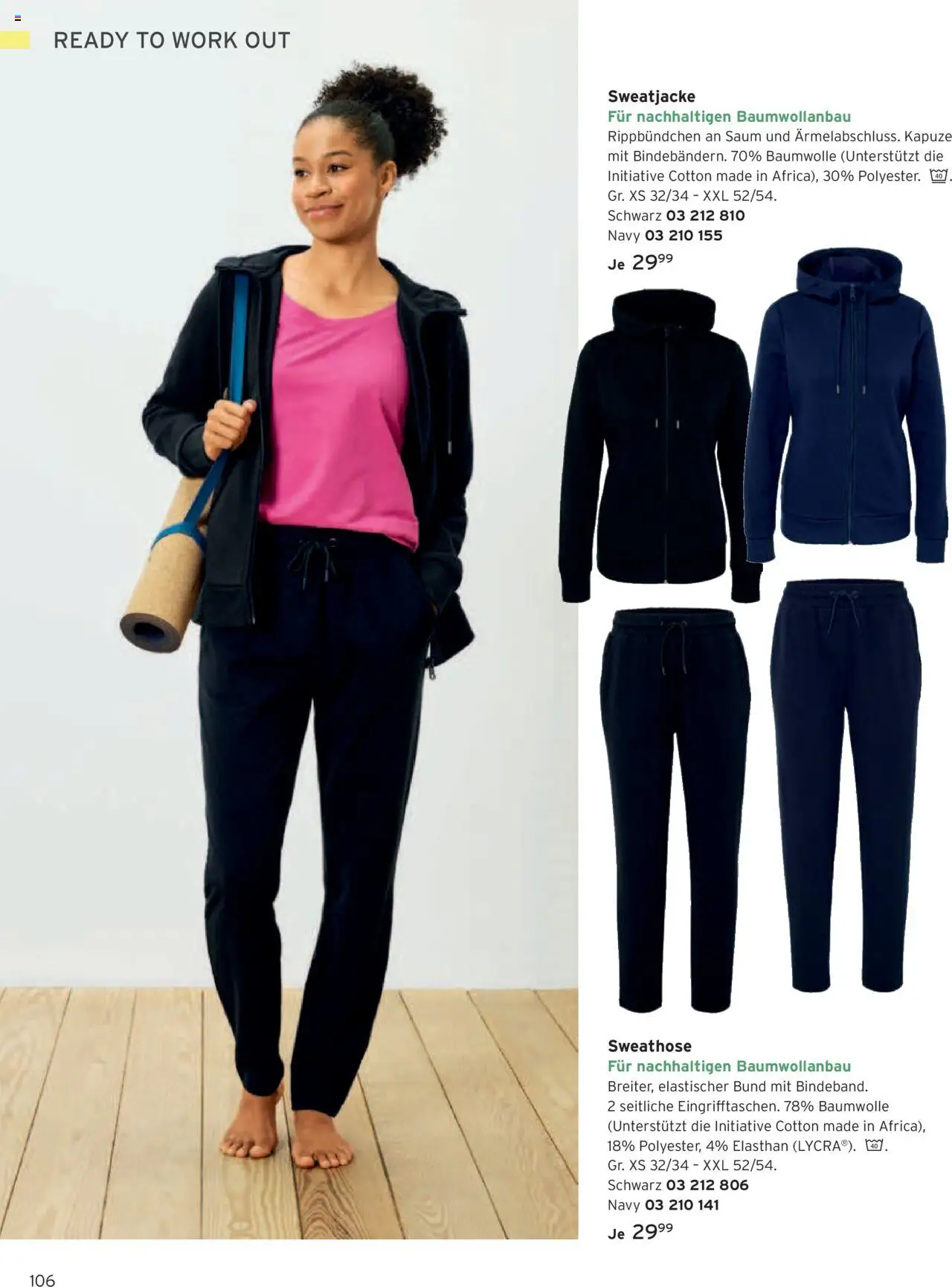 Katalog Tchibo Herbst – gültig ab 15.09.2025 | Seite: 106 | Produkte: Sweathose, Sweatjacke