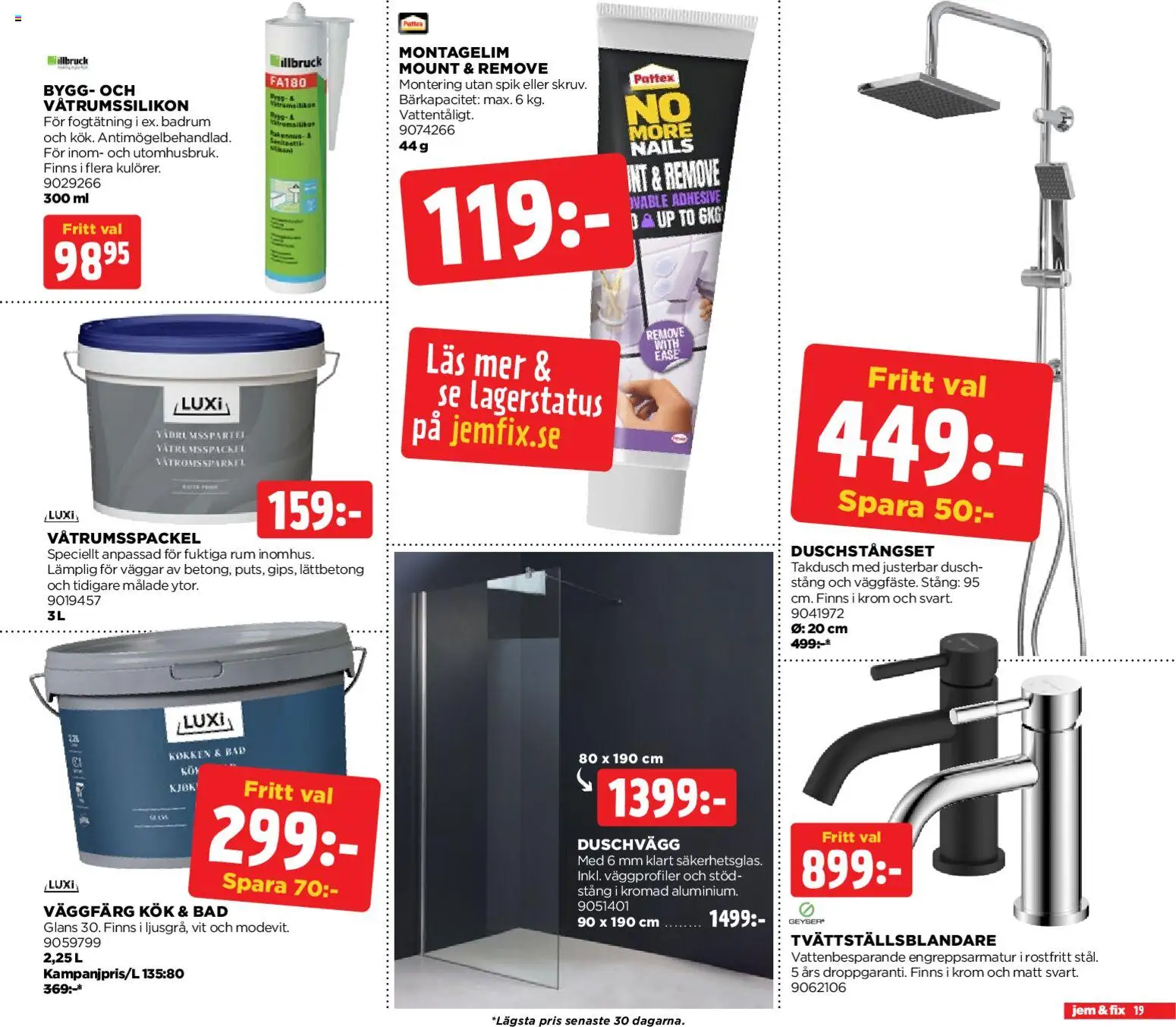 Jem & Fix reklamblad aktuell från 19.01.2026 | Sida: 19 | Produkter: Dusch