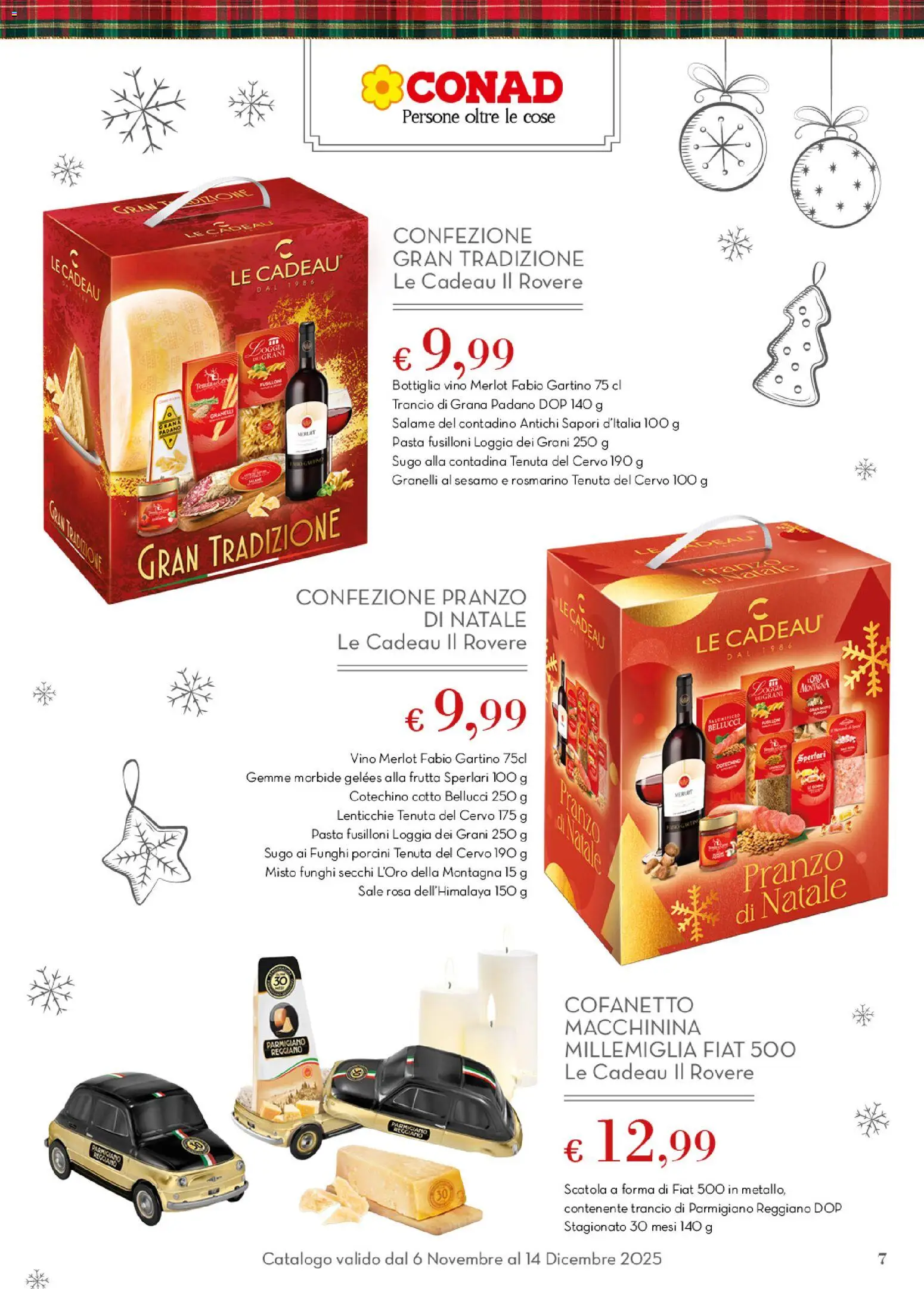 Volantino Conad del 06.11.2025 | Pagina: 7 | Prodotti: Rosmarino, Salame, Pasta, Parmigiano reggiano