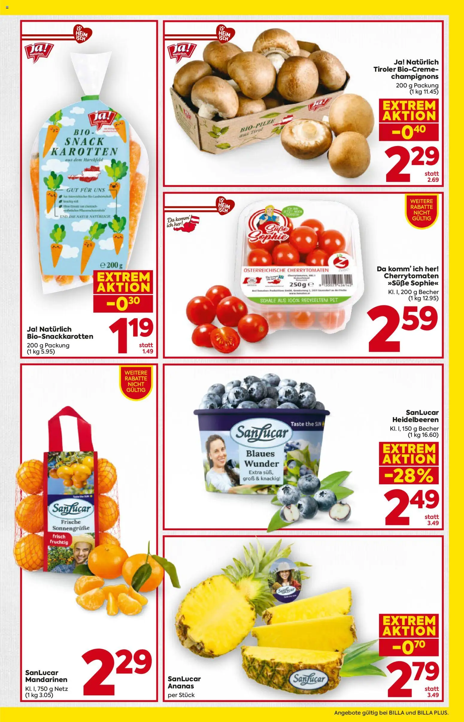 Billa Flugblatt - Kärnten gültig ab 12.02.2026 | Seite: 3 | Produkte: Mandarinen, Ananas