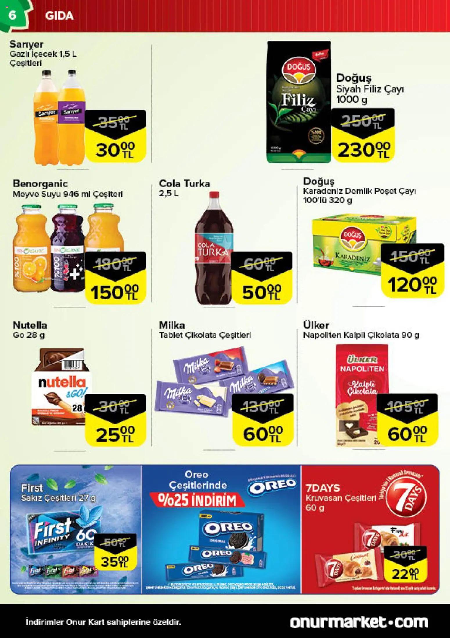 Onur Market - Broşür - 04.12.2025 tarihinden itibaren geçerlidir | Sayfa: 6