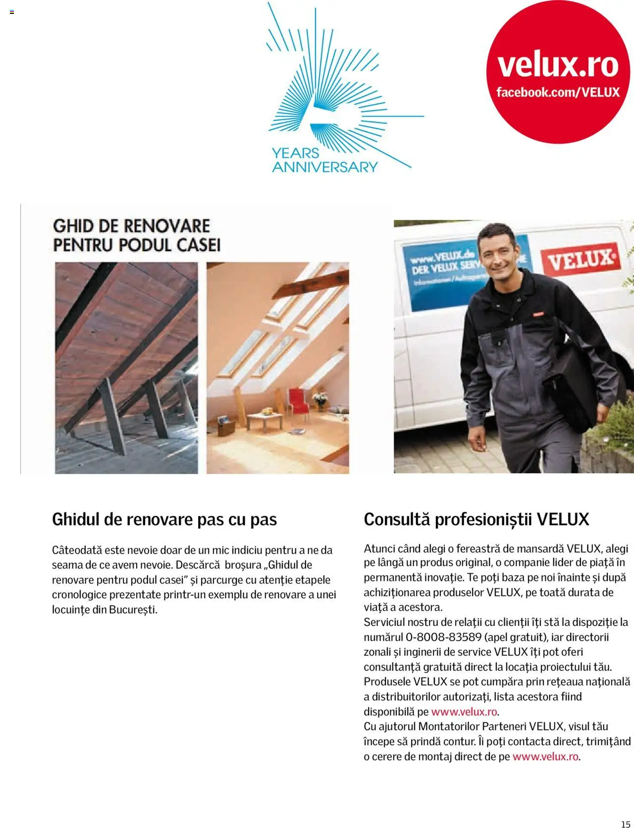 Velux catalog - Descoperă potențialul podului tău – valabil de la 01.01.2025 | Pagină: 15 | Produse: Fereastră
