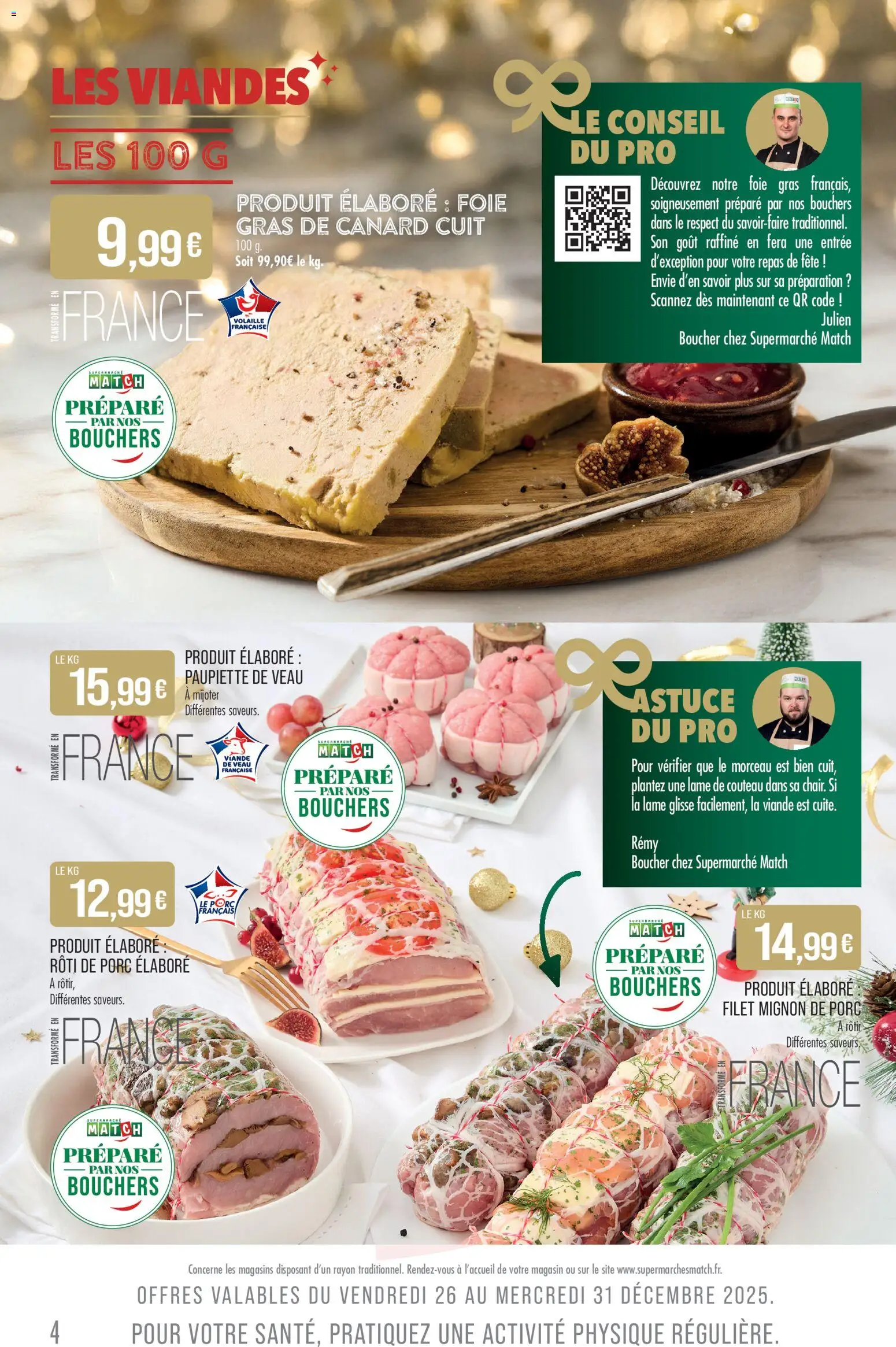 {H1} | Page: 4 | Produits: Volaille, Viande, Filet mignon, Porc