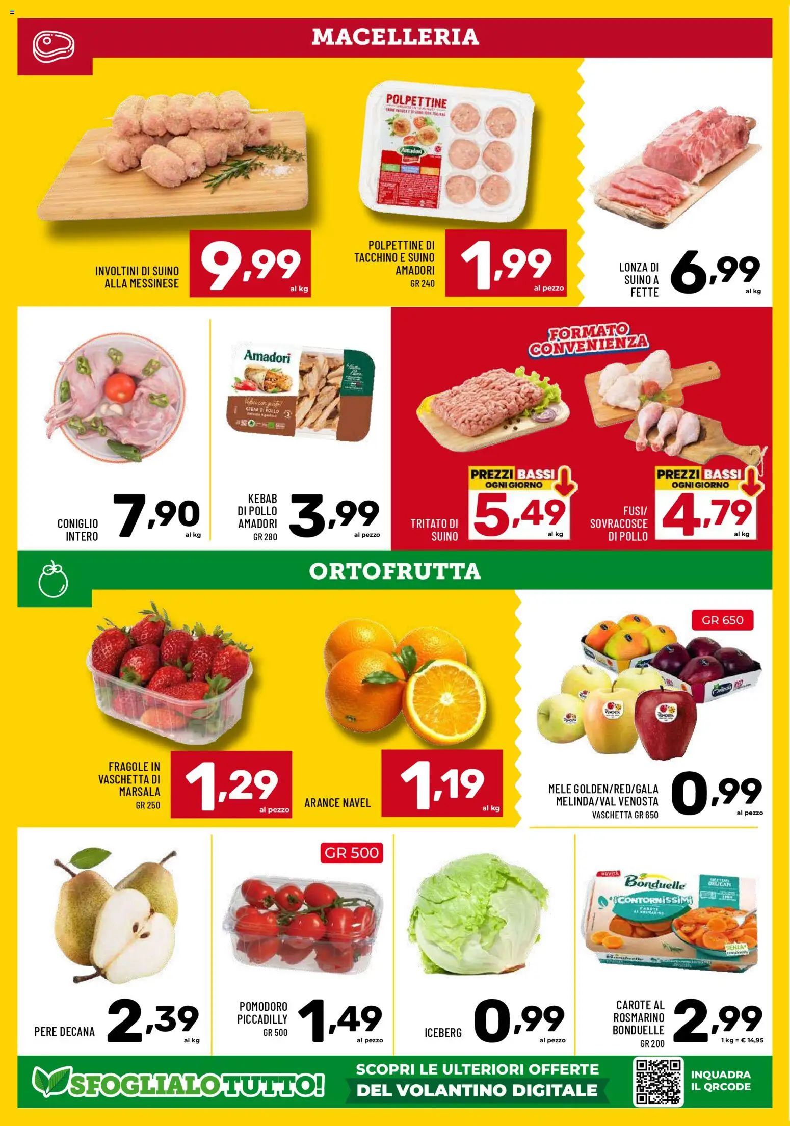 Volantino Il Centesimo del 24.02.2026 | Pagina: 4 | Prodotti: Rosmarino, Fragole, Suino, Pomodoro