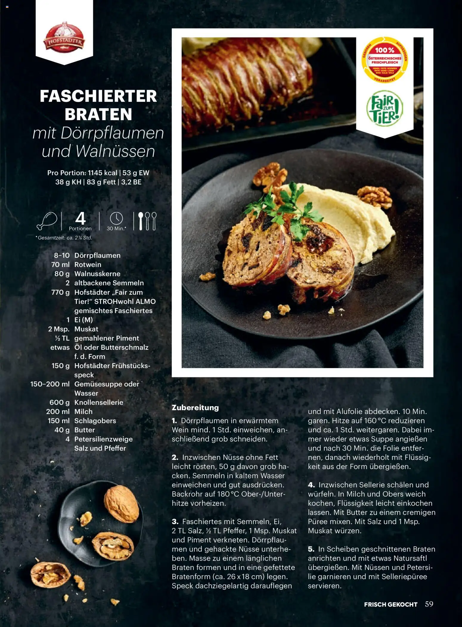 Billa  Frisch Gekocht gültig ab 01.12.2025 | Seite: 59 | Produkte: Wasser, Pfeffer, Öl, Wein