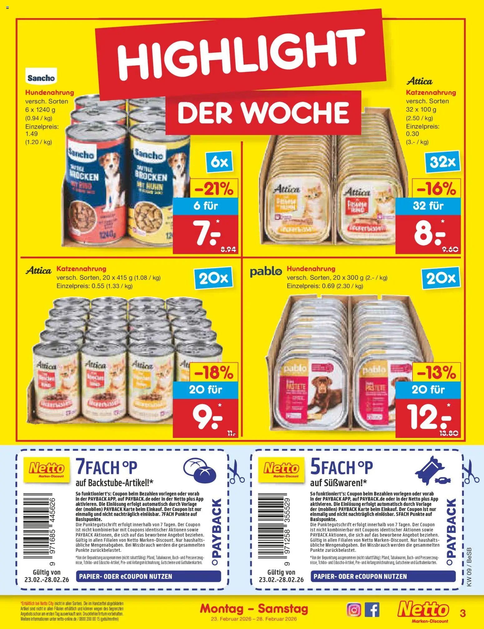 Netto Marken-Discount Prospekt 	 – gültig ab 23.02.2026 | Seite: 3