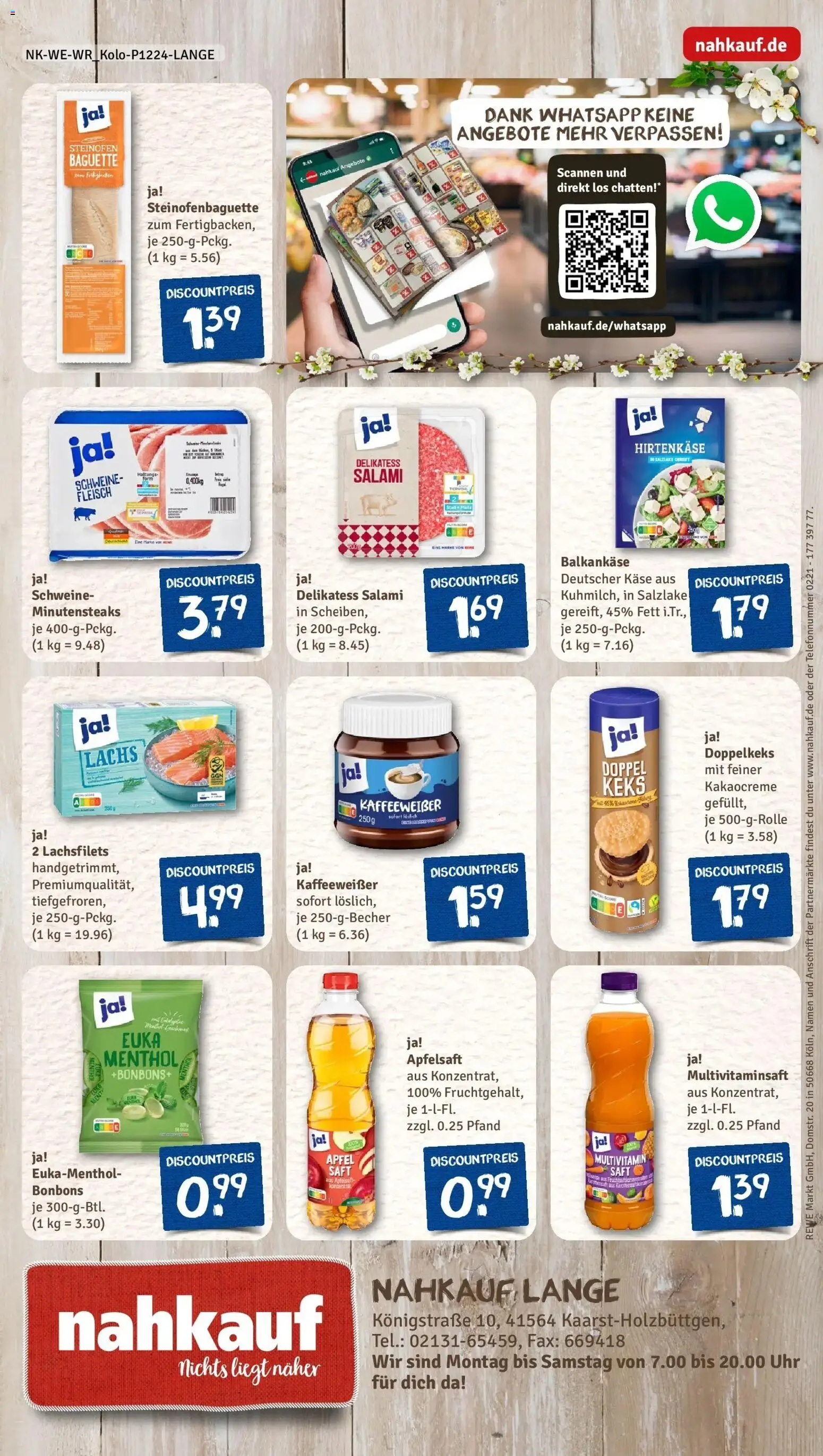 Rewe Prospekt Kaarst	 – gültig ab 15.03.2026 | Seite: 8 | Produkte: Käse, Baguette, Lachs, Fleisch