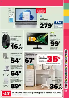 Carrefour folleto │ válido desde el 24.07.2025 | Página: 69 | Productos: Galette de chaise, Cajonera, Mesa, Silla