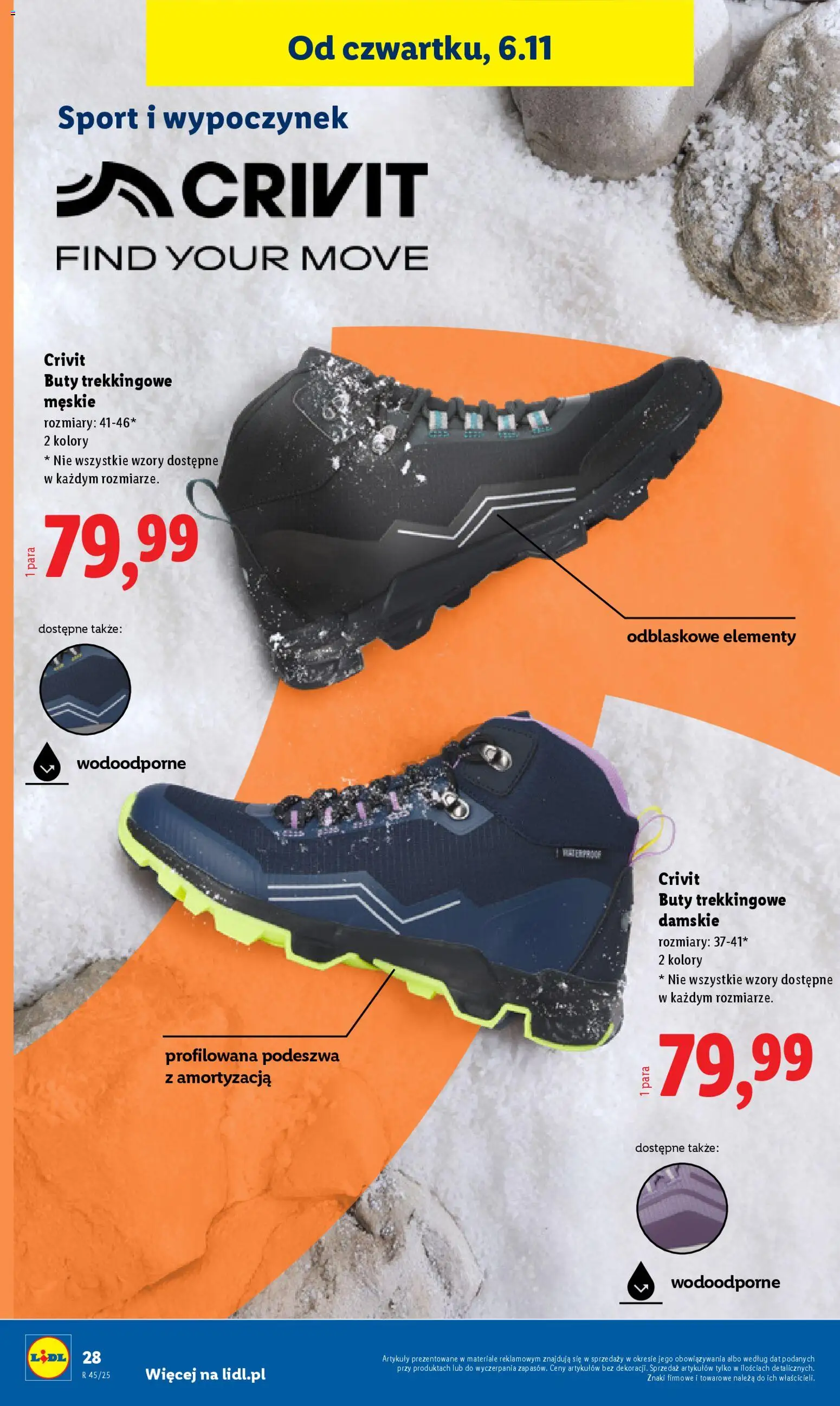 Lidl Katalog od 03.11.2025 | Strona: 32 | Produkty: Buty, Buty trekkingowe