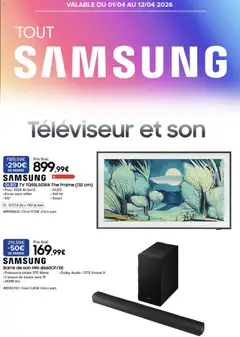 Costco - Prévisualisation de Costco Nouvelle sélection Samsung valide à partir de 01.04.2026
