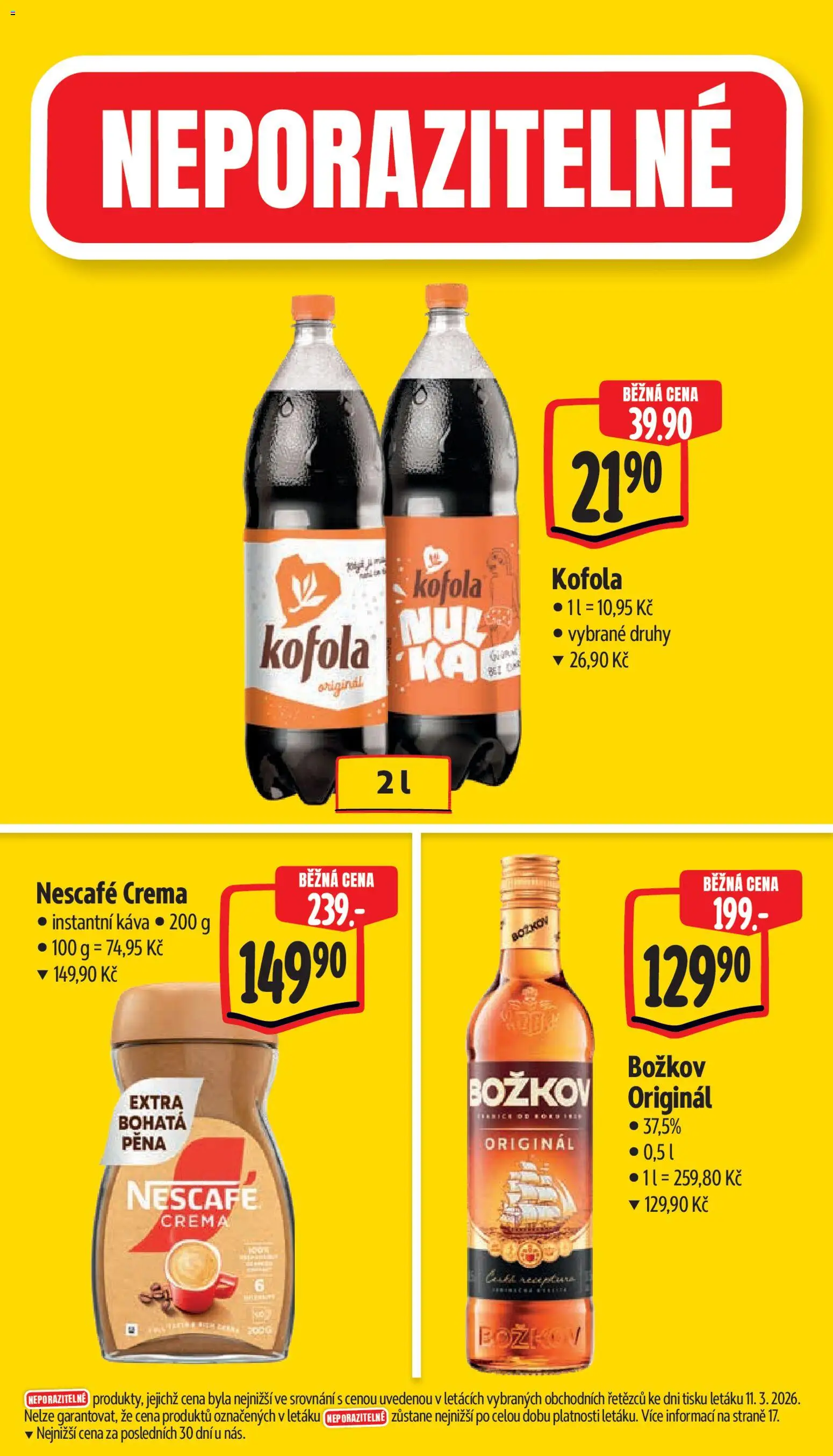 Albert leták - Supermarket od 18.03.2026 | Strana: 5 | Produkty: Káva, Nescafe Crema, Nescafé, Crema