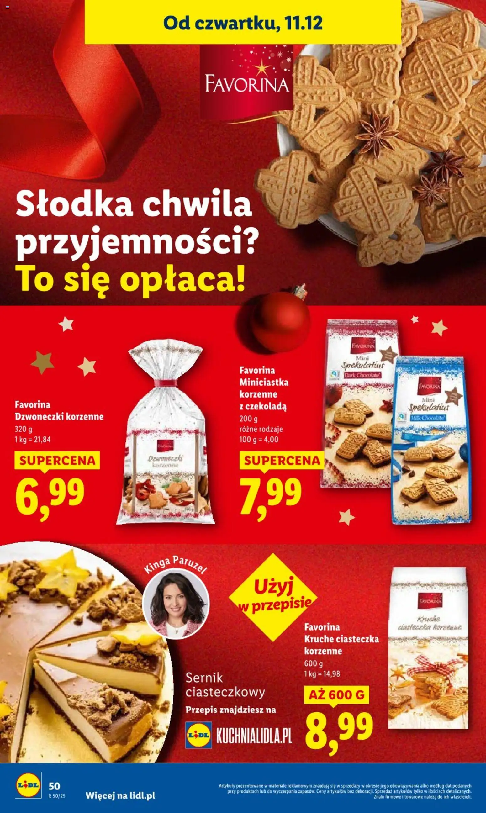 Lidl Gazetka od 11.12.2025 | Strona: 50 | Produkty: Mak, Ciasteczka korzenne, Czekolada, Ciasteczka