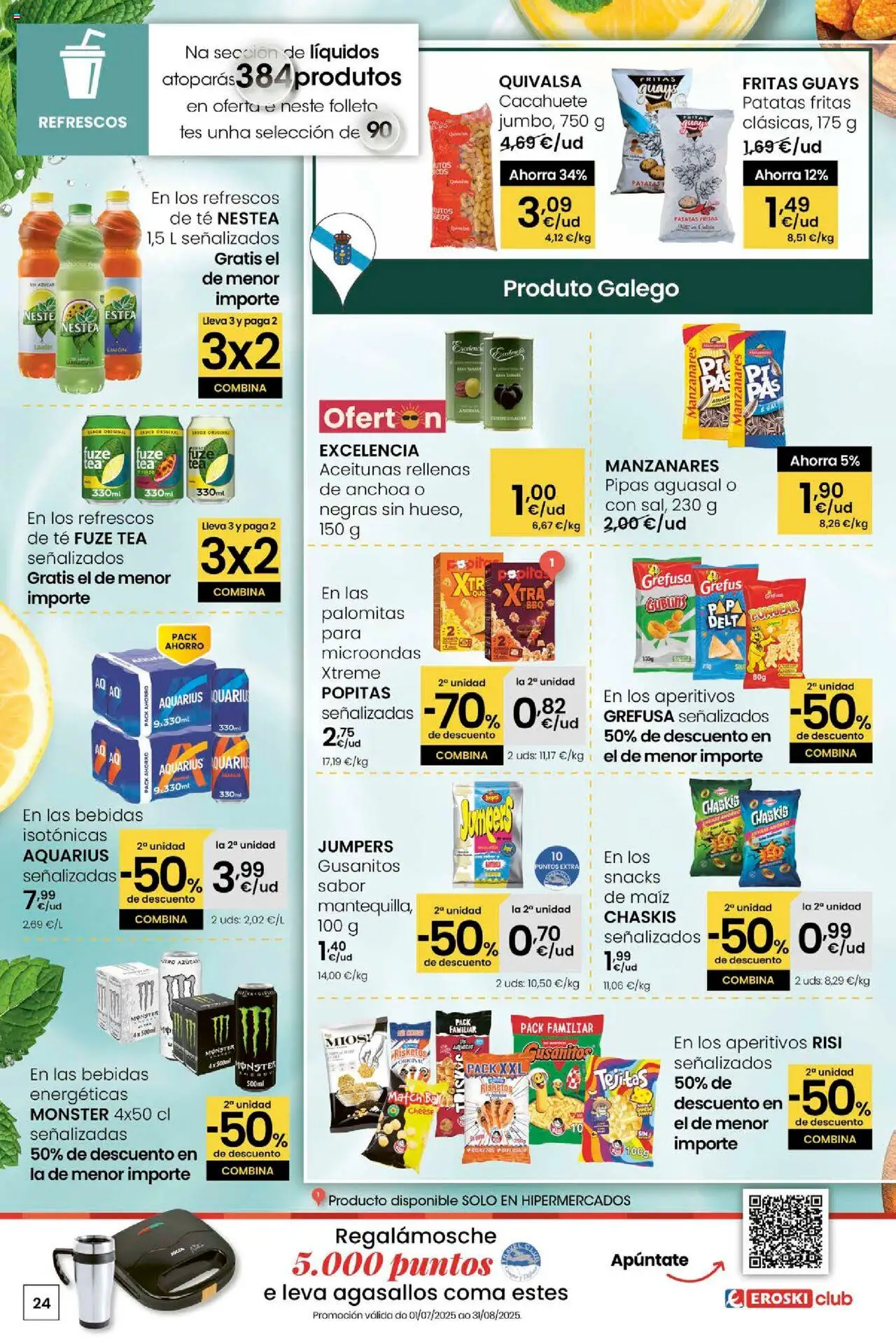 Eroski - Ofertons para conquistarte │ válido desde el 31.07.2025 | Página: 24 | Productos: Té, Anchoa