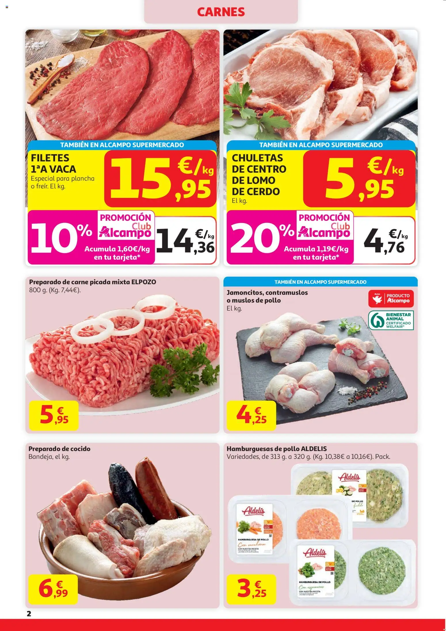 Alcampo - Hg Unico │ válido desde el 29.12.2025 | Página: 2 | Productos: Cerdo, Plancha, Σοκολατούχο γάλα