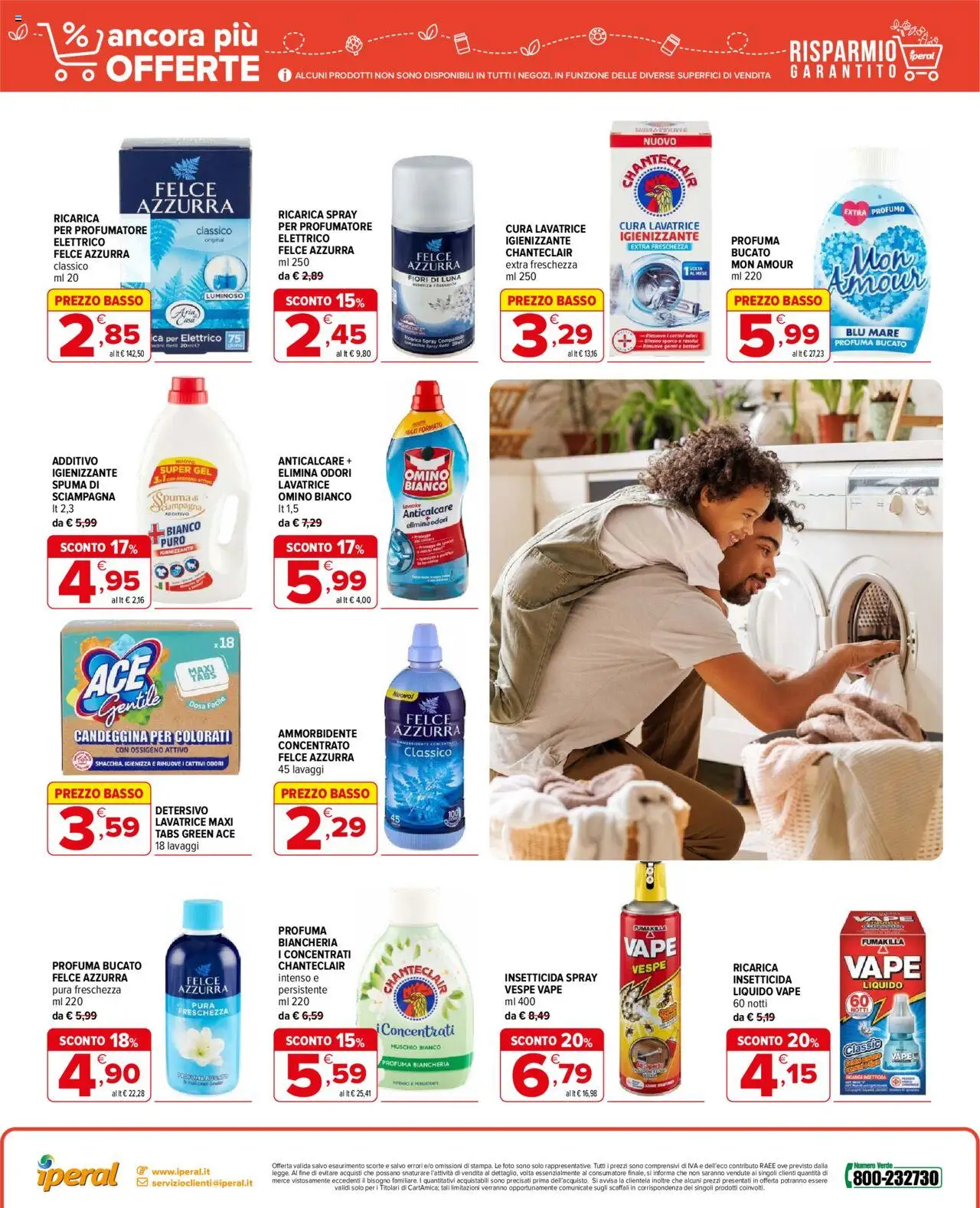 Volantino Iperal del 18.06.2025 | Pagina: 18 | Prodotti: Ammorbidente, Anticalcare, Insetticida, Profumo