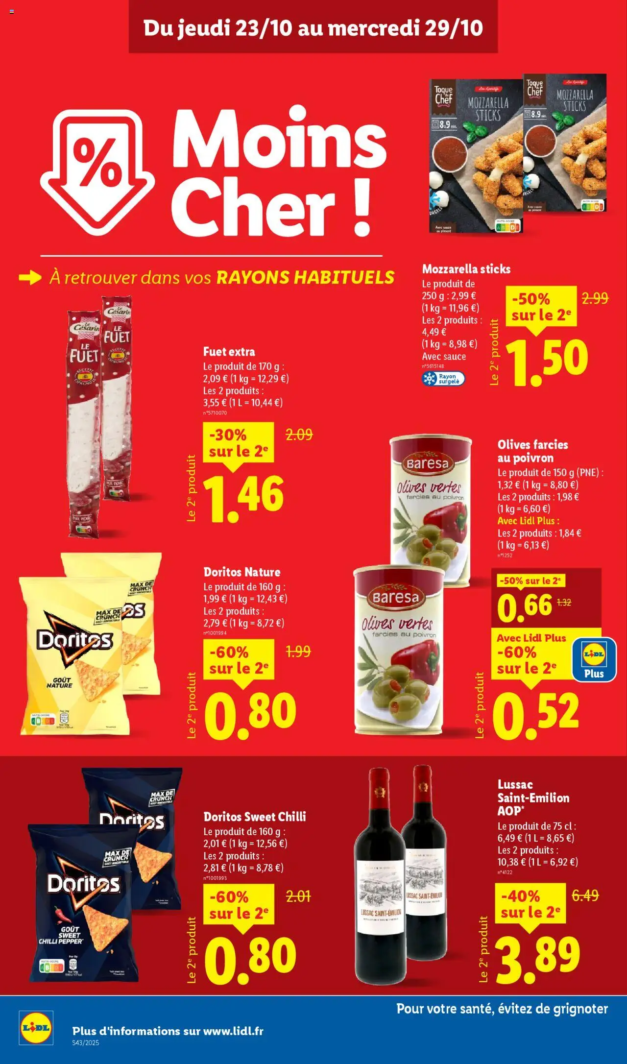 {H1} | Page: 10 | Produits: Olives, Poivron, Mozzarella
