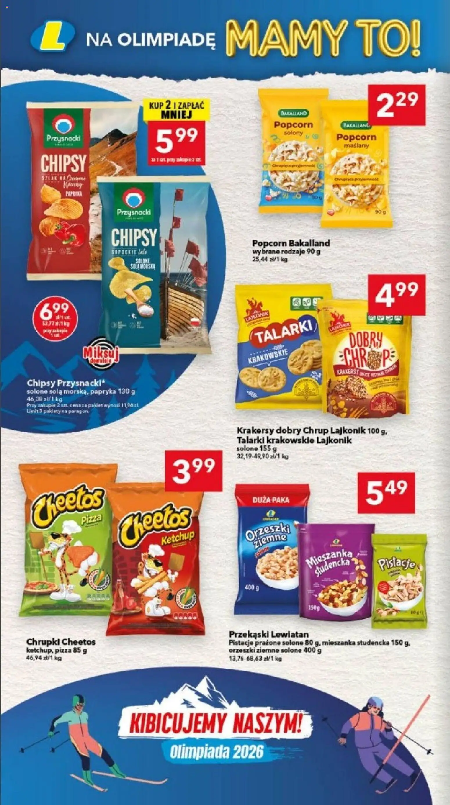 Lewiatan gazetka - Bydgoszcz od 12.02.2026 | Strona: 12 | Produkty: Chrupki, Papryka, Krakersy, Orzeszki ziemne