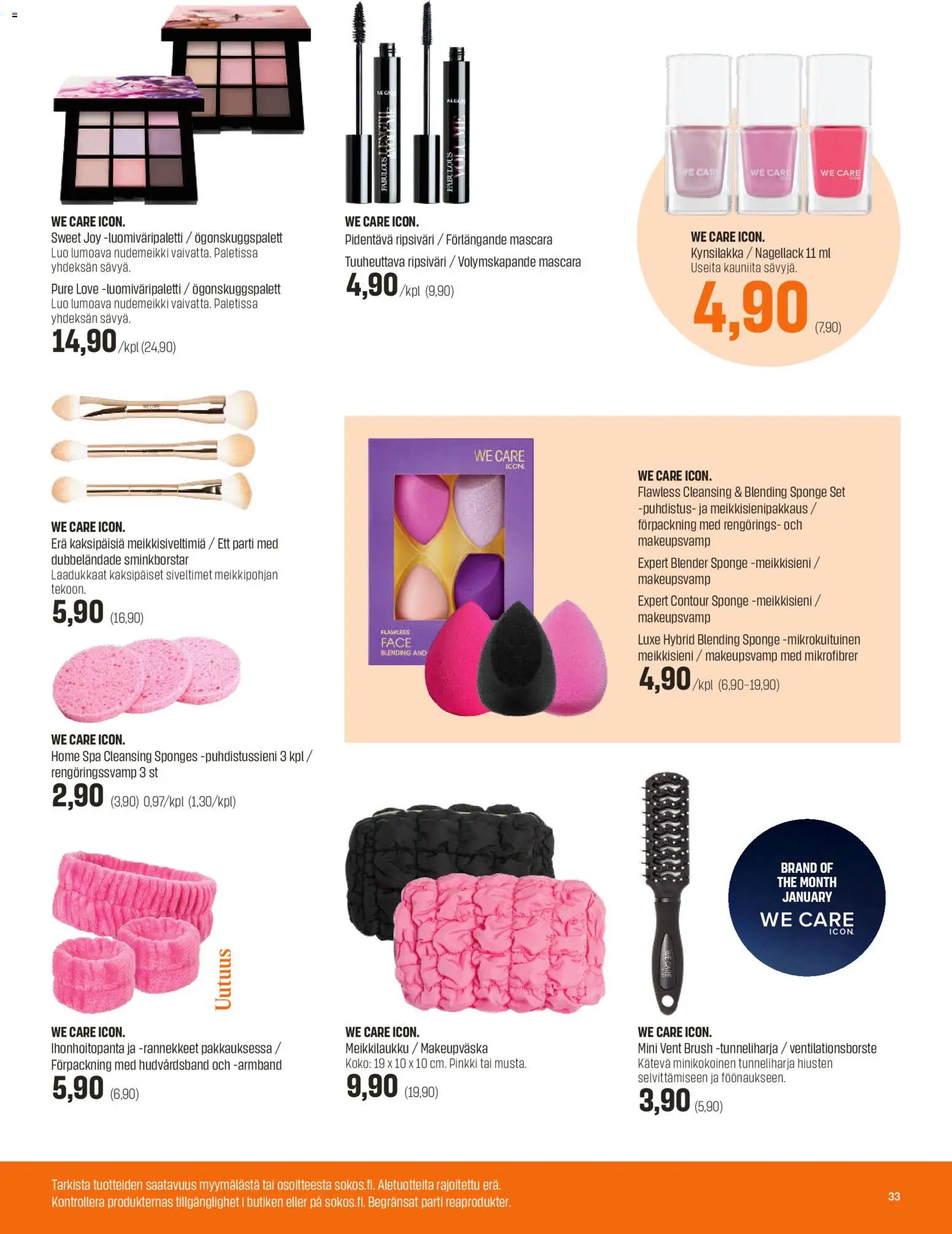 Sokos tarjoukset – voimassa 27.12.2025 alkaen | Sivu: 33 | Tuotteet: Ripsiväri, Kynsilakka