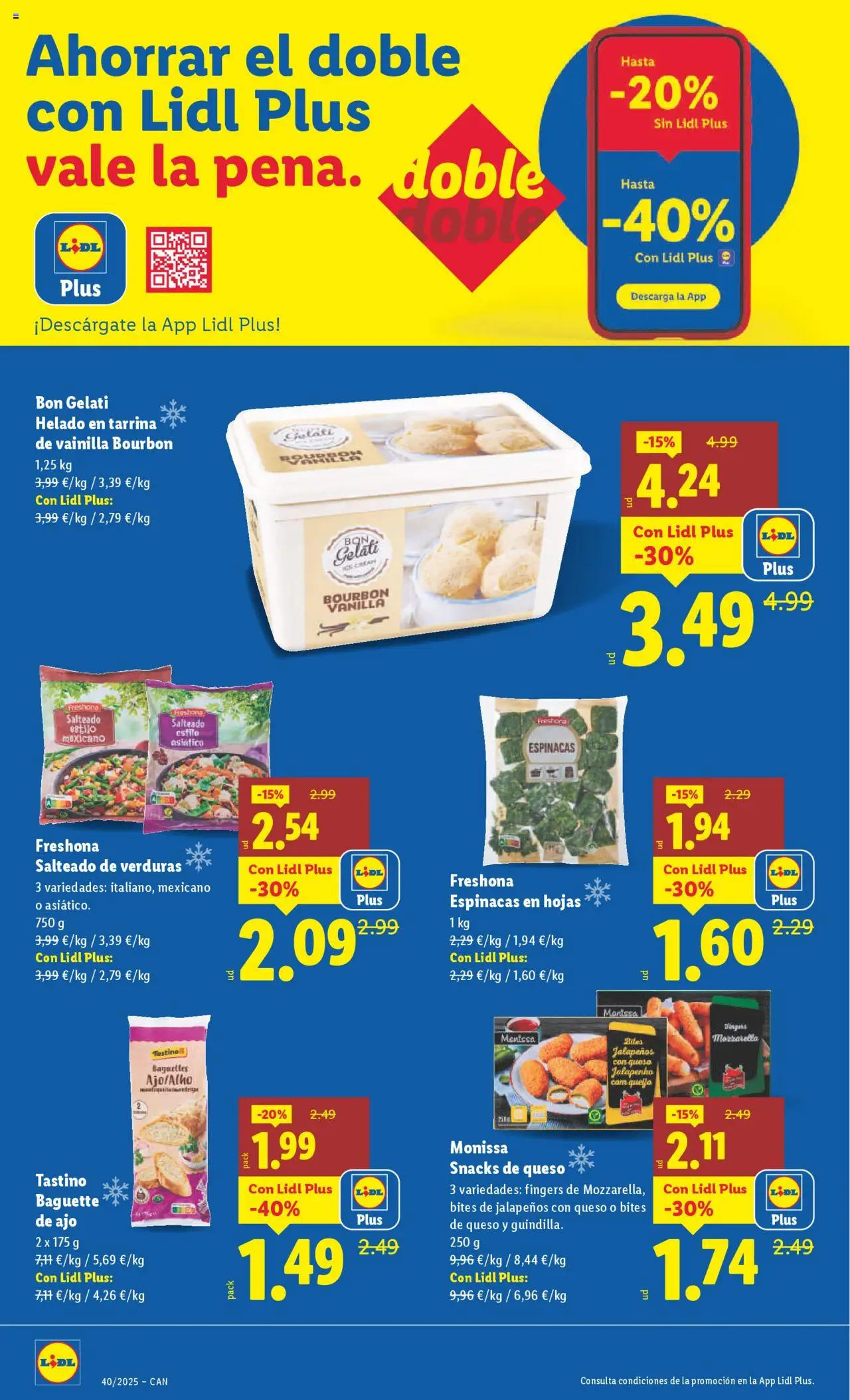 Lidl - Canarias │ válido desde el 29.09.2025 | Página: 6 | Productos: Queso, Πορσελάνη, Helado