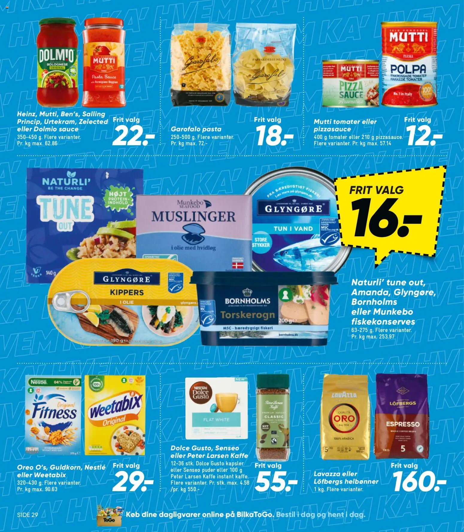 Bilka tilbudsavis – gyldig fra 16.01.2026 | Side: 23 | Produkter: Pizza, Kippers, Hakkede tomater, Tun