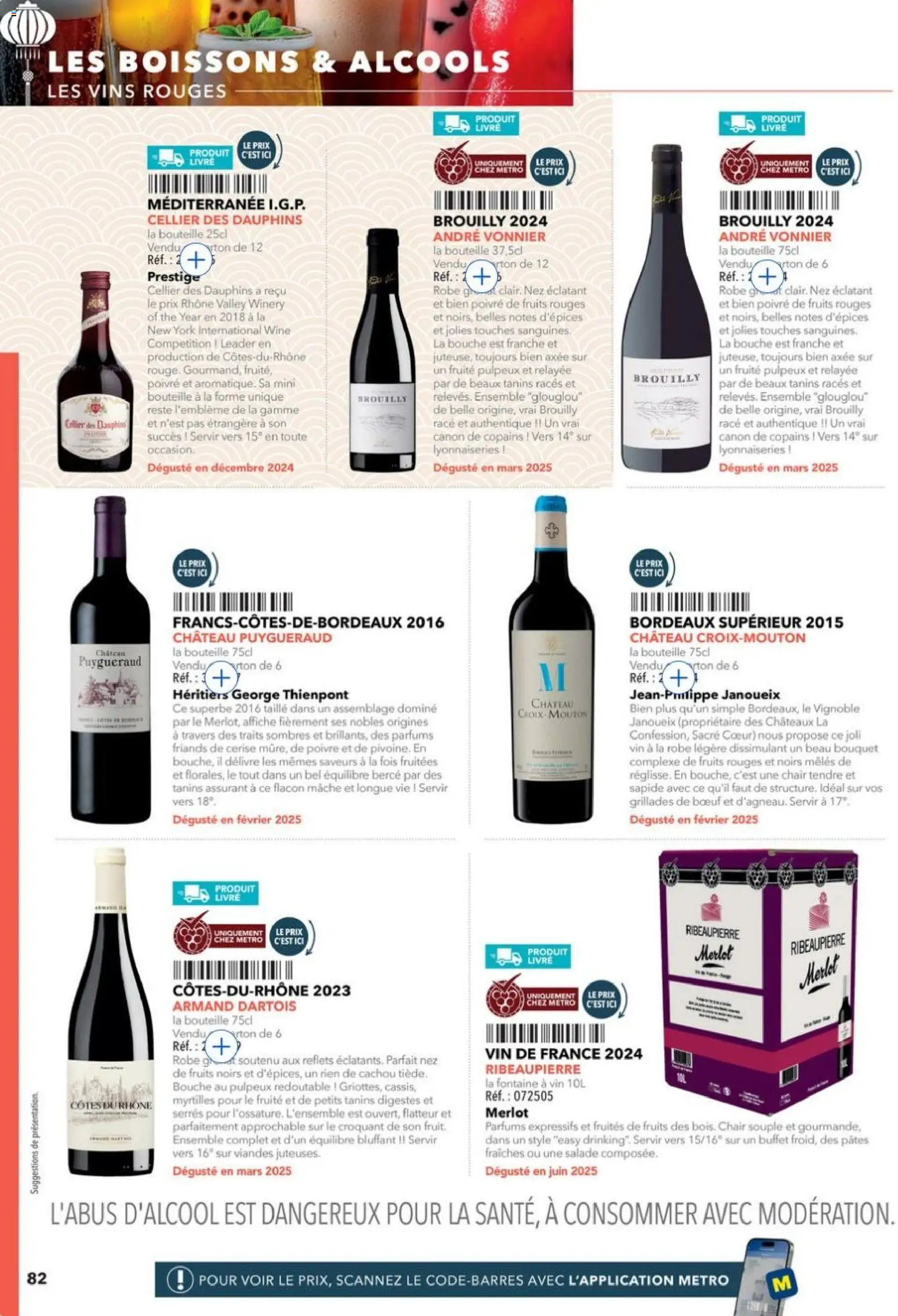 {H1} | Page: 82 | Produits: Mâche, Alcools, Buffet, Livre