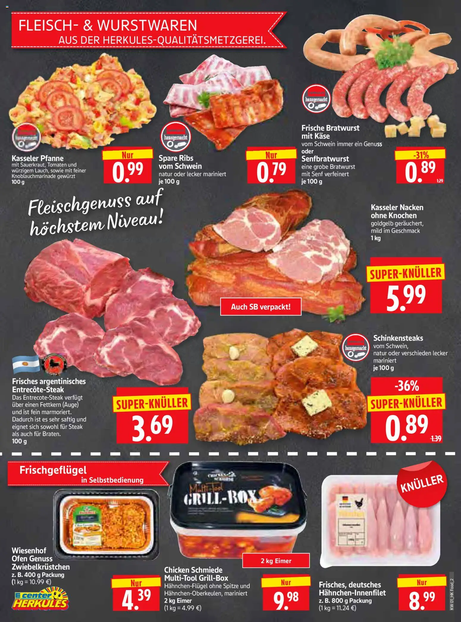 HERKULES Prospekt 	 – gültig ab 29.12.2025 | Seite: 2 | Produkte: Ofen, Bratwurst, Steak, Fleisch