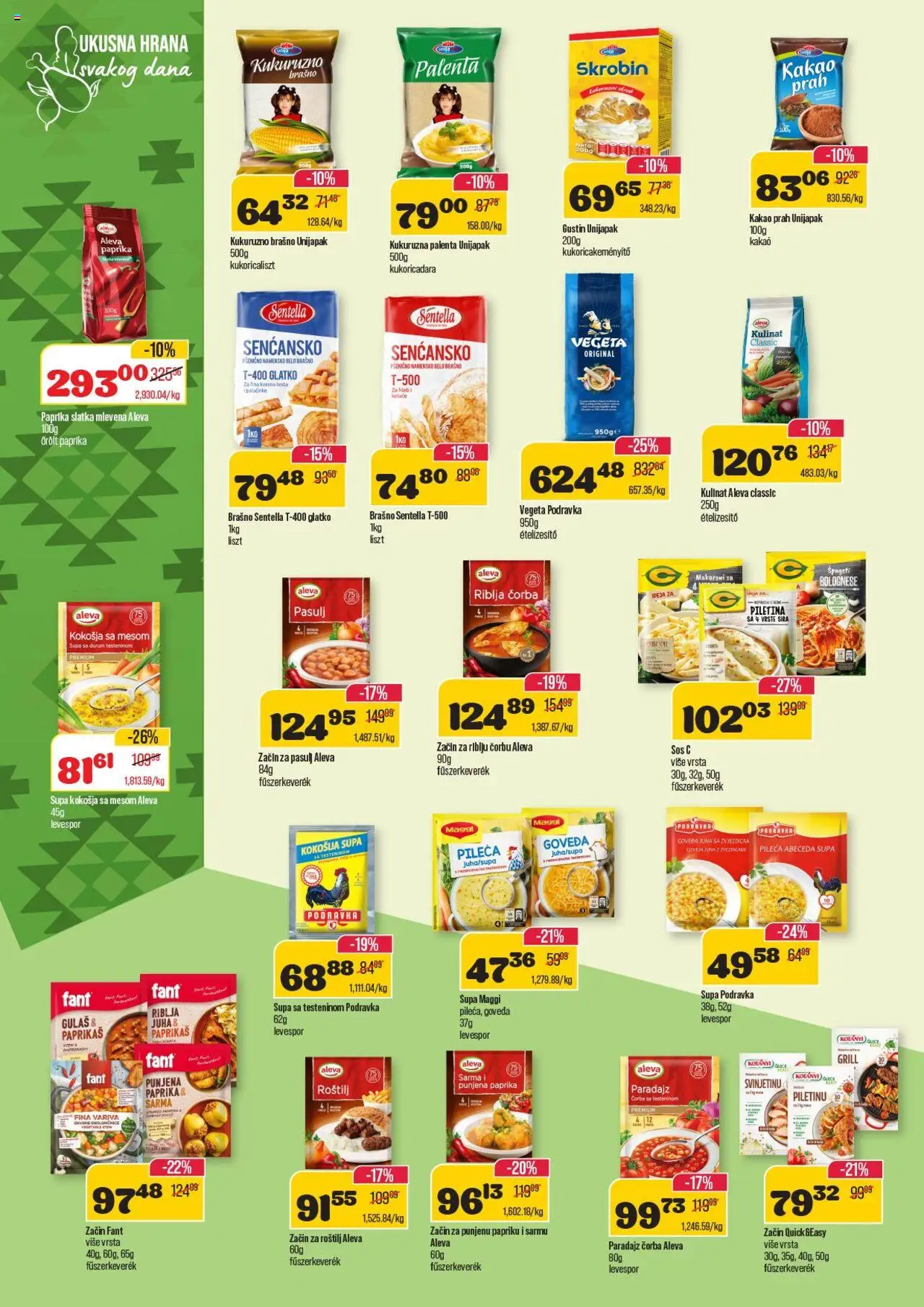 Senta Promet katalog - važi od 08.10.2025 | Strana: 8 | Proizvode: Palenta, Brašno, Sos, Roštilj