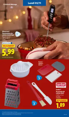 LIDL - Prévisualisation de LIDL catalogue semaine 44 valide à partir de 30.10.2025 | Page: 70 | Produits: Thermomètre, Spatule