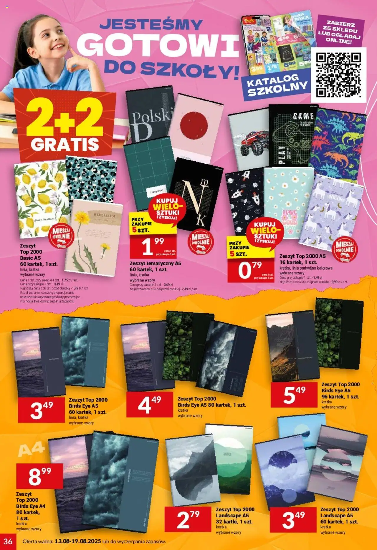 Twój Market Gazetka od 13.08.2025 | Strona: 36 | Produkty: Top, Zeszyt