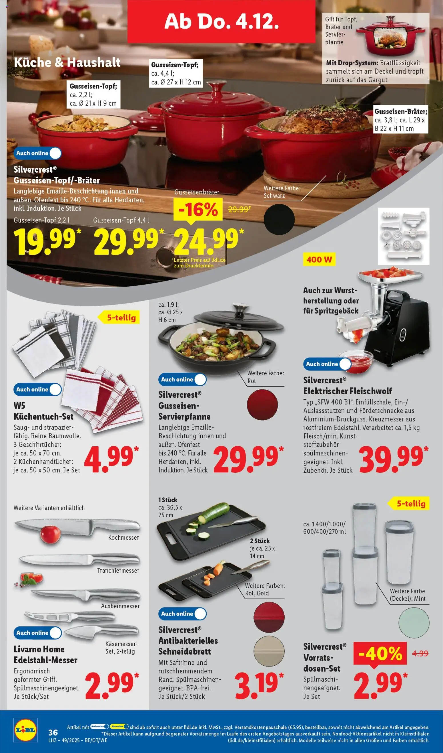 Lidl Prospekt Hilders – gültig ab 01.12.2025 | Seite: 56 | Produkte: Küche, Wurst