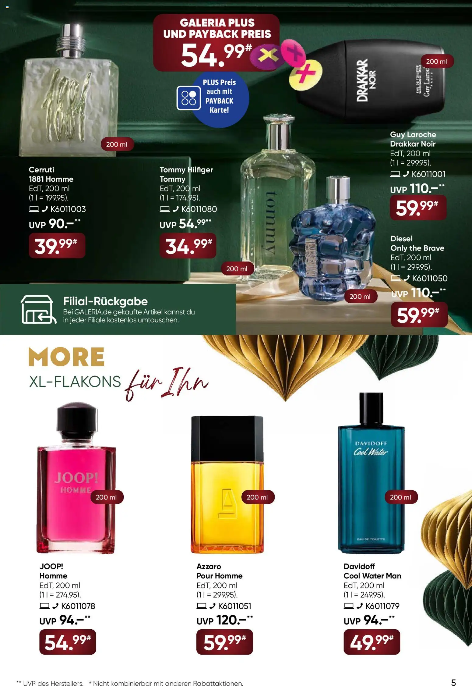 Galeria Karstadt Kaufhof Prospekt 	 – gültig ab 10.12.2025 | Seite: 5 | Produkte: Toilette, Eau de Toilette