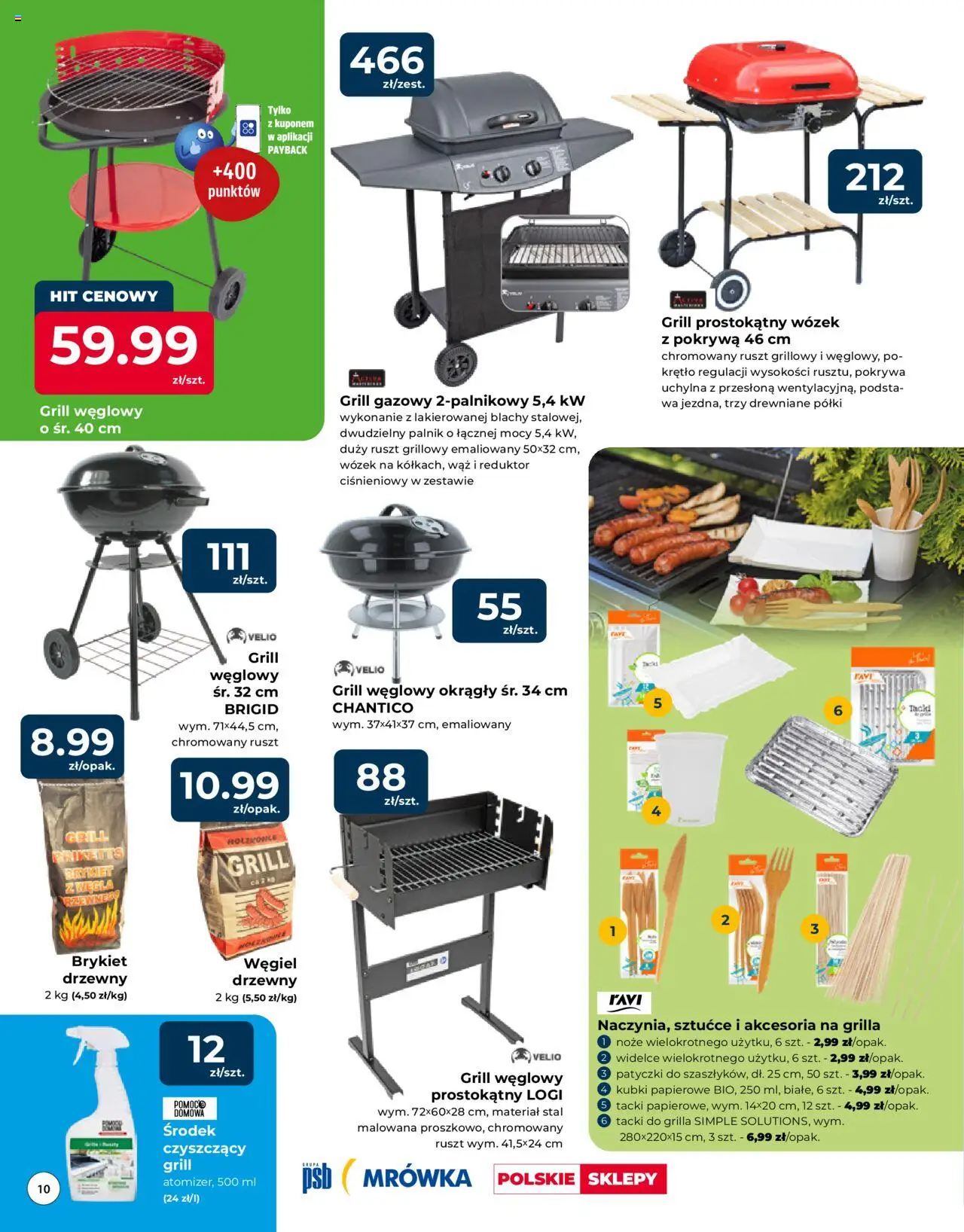 Mrówka Gazetka - Elbląg od 24.04.2025 | Strona: 10 | Produkty: Cleaner, Grill gazowy, Ruszt, Sztućce