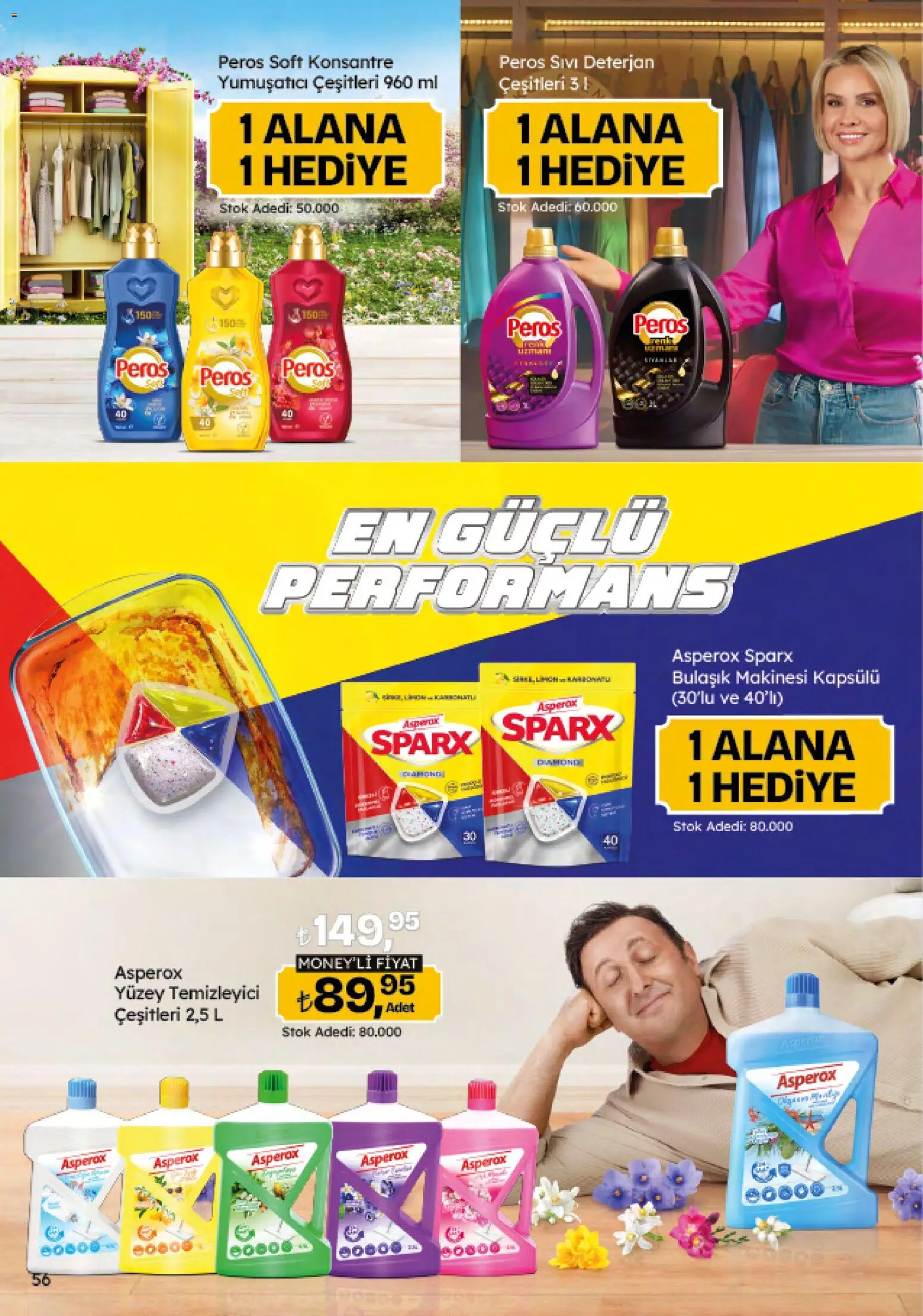 Migros Katalog - 5M Migroskop Dijital - 06.11.2025 tarihinden itibaren geçerlidir | Sayfa: 56 | Ürünler: Yumuşatıcı, Deterjan, Yüzey temizleyici, Bulaşık makinesi