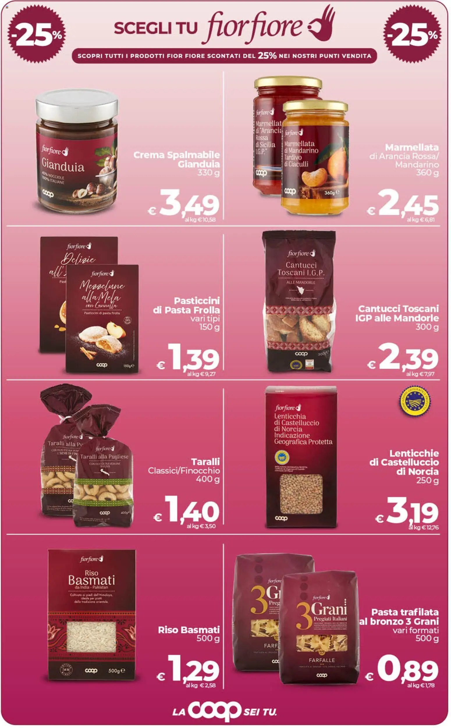 Volantino COOP del 26.03.2026 | Pagina: 6 | Prodotti: Crema, Pasta, Mandorle, Arancia