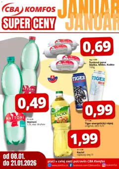 CBA Komfos leták platný od 08.01.2026