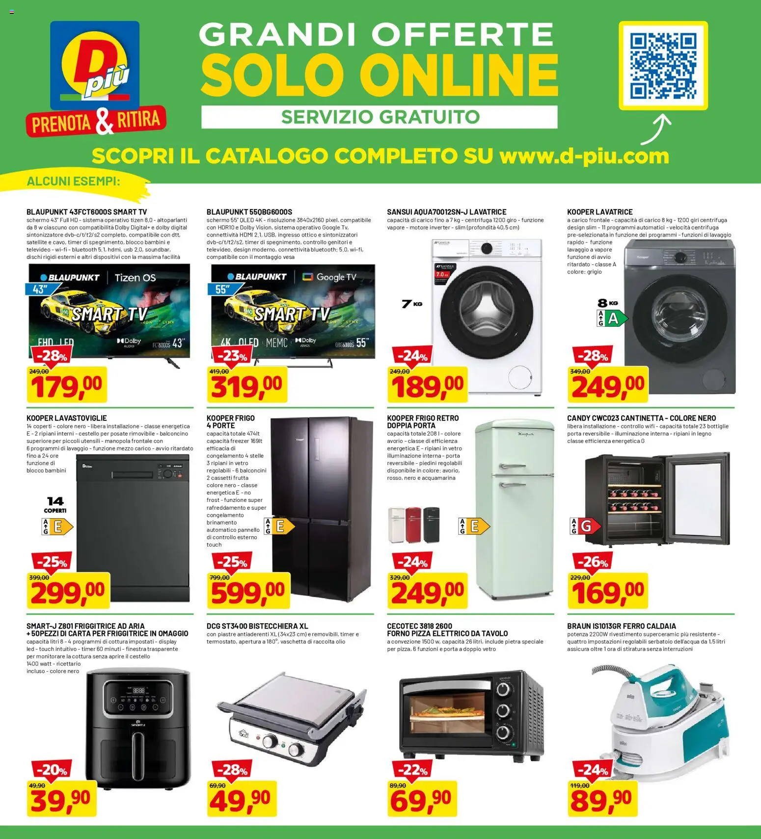 Volantino D Più del 30.04.2026 | Pagina: 18 | Prodotti: Freezer, Monitorare, Audio, USB