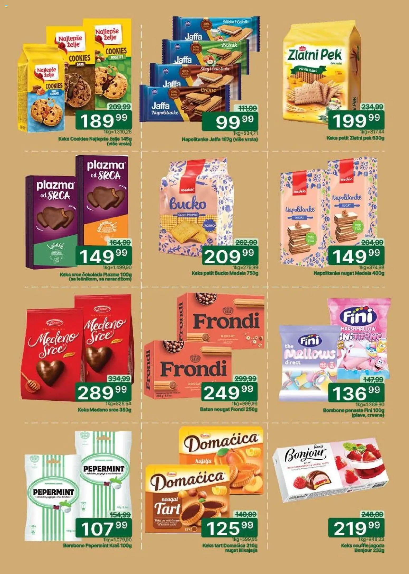 Univerexport katalog - važi od 30.03.2026 | Strana: 19 | Proizvode: Lešnik, Kajsija, Marshmallow, Čokolada