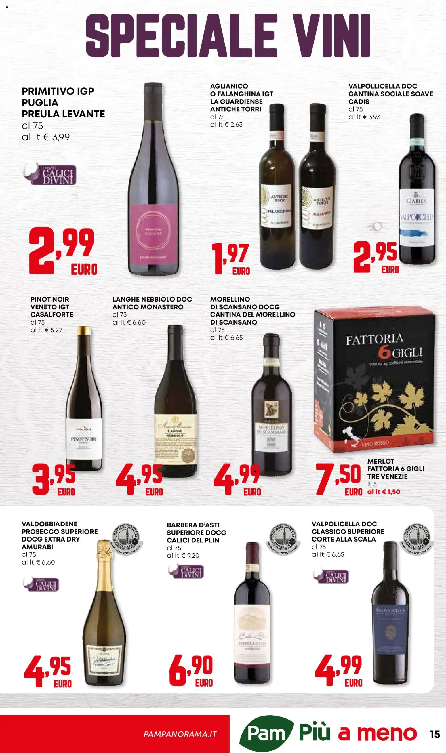 Volantino Panorama del 29.01.2026 | Pagina: 15 | Prodotti: Prosecco, Vino, Scala, Vino rosso