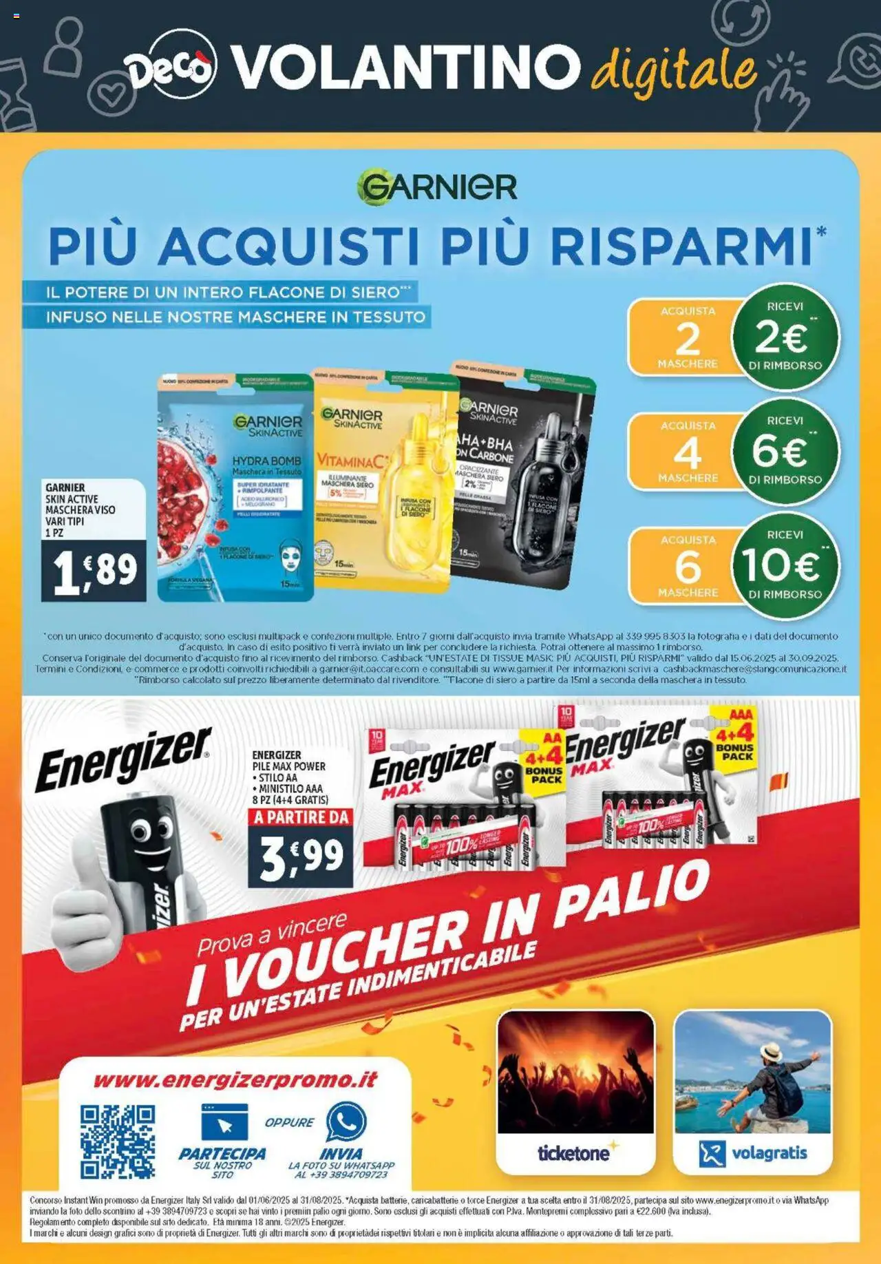 Volantino Decò del 08.08.2025 | Pagina: 28 | Prodotti: Pile, Maschera, Maschera viso, Caricabatterie